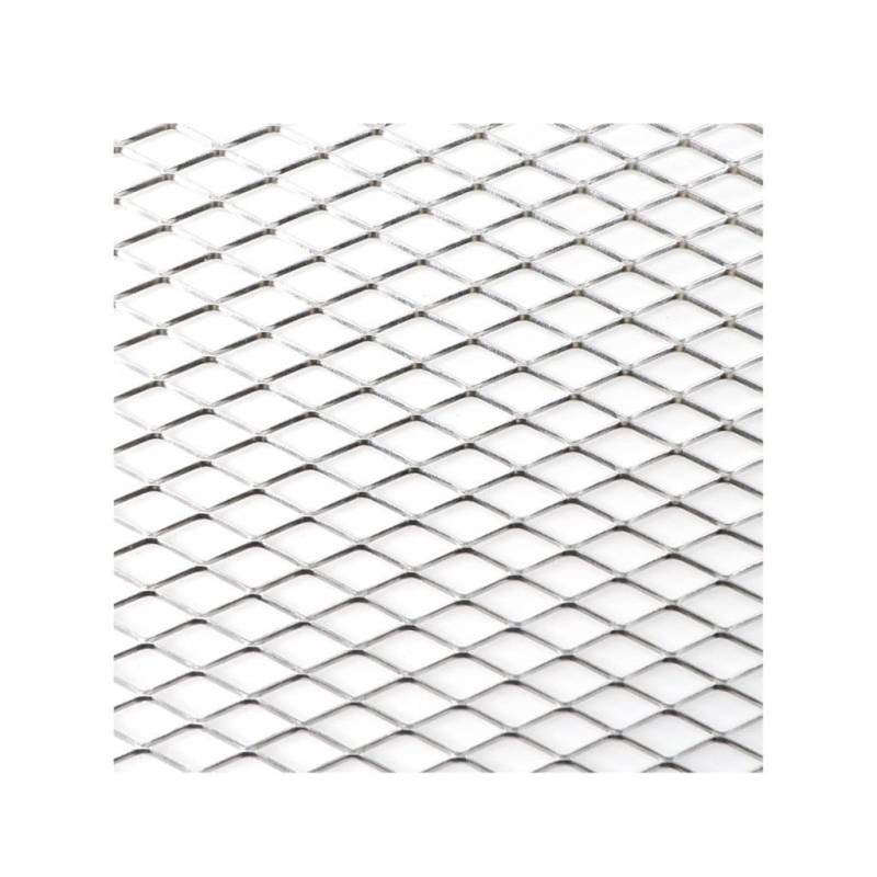 Frontgrill Auto Stoßstange Grille100x33cm Aluminium Legierung Rhombischen Grill Mesh Blatt Auto Gitter Belüftung Grille Für Autoscooter Zubehör Front Nieren Kühlergrill(SIL Diamond 10x20mm) von Rdtnvc