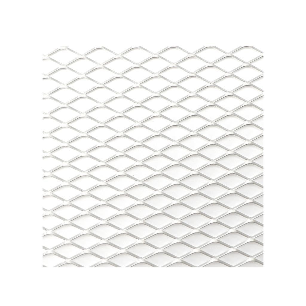 Frontgrill Auto Stoßstange Grille100x33cm Aluminium Legierung Rhombischen Grill Mesh Blatt Auto Gitter Belüftung Grille Für Autoscooter Zubehör Front Nieren Kühlergrill(SIL Diamond 6x12mm) von Rdtnvc