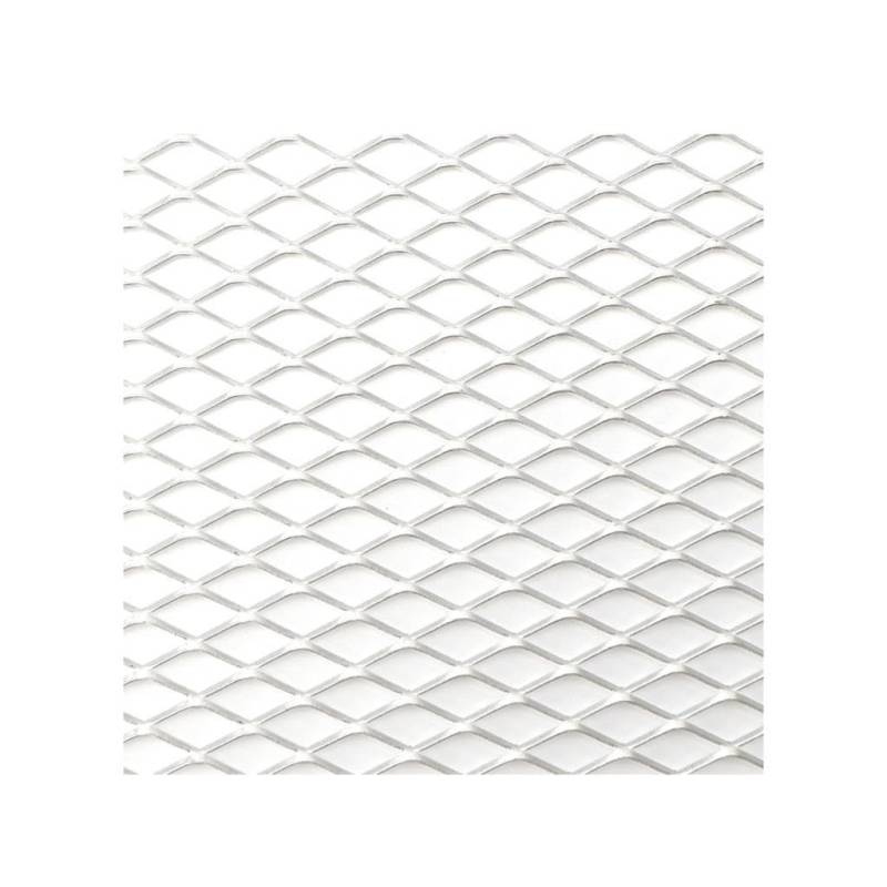 Frontgrill Auto Stoßstange Grille100x33cm Aluminium Legierung Rhombischen Grill Mesh Blatt Auto Gitter Belüftung Grille Für Autoscooter Zubehör Front Nieren Kühlergrill(SIL Diamond 6x12mm) von Rdtnvc