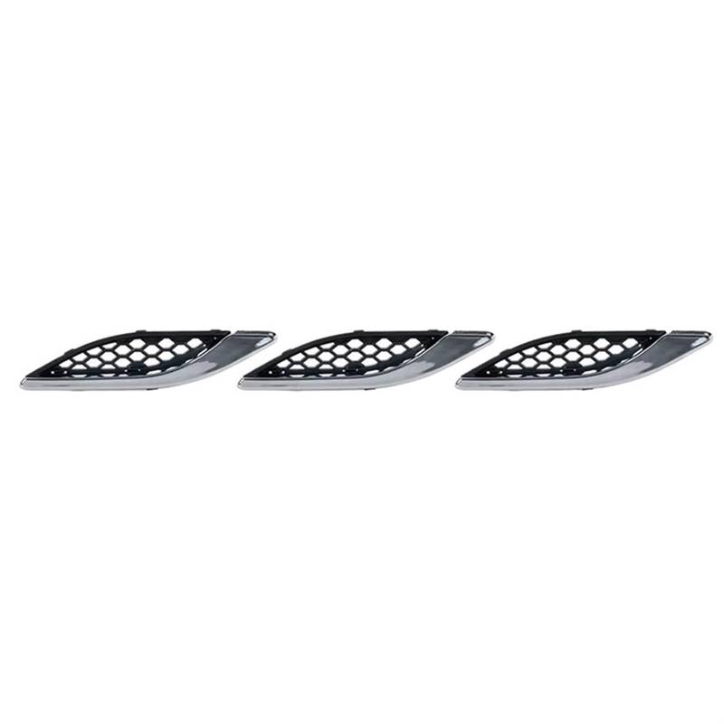 Frontgrill Auto Vorderseite Grille 670029939 670029940 Für Maserati Für Ghibli 2014-2021 Air Intake Fender Vents Grill Auto Zubehör Front Nieren Kühlergrill(Only 3 Right) von Rdtnvc