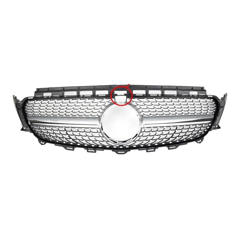 Frontgrill Chrom-Frontstoßstangengrill Für Benz E-Klasse W213 2016 2017 2018 2019 E180 E200 E220 E43 Für AMG Racing-Kühlergrill Im Black Diamond-Stil Front Nieren Kühlergrill(Diamonds-Silver W360) von Rdtnvc