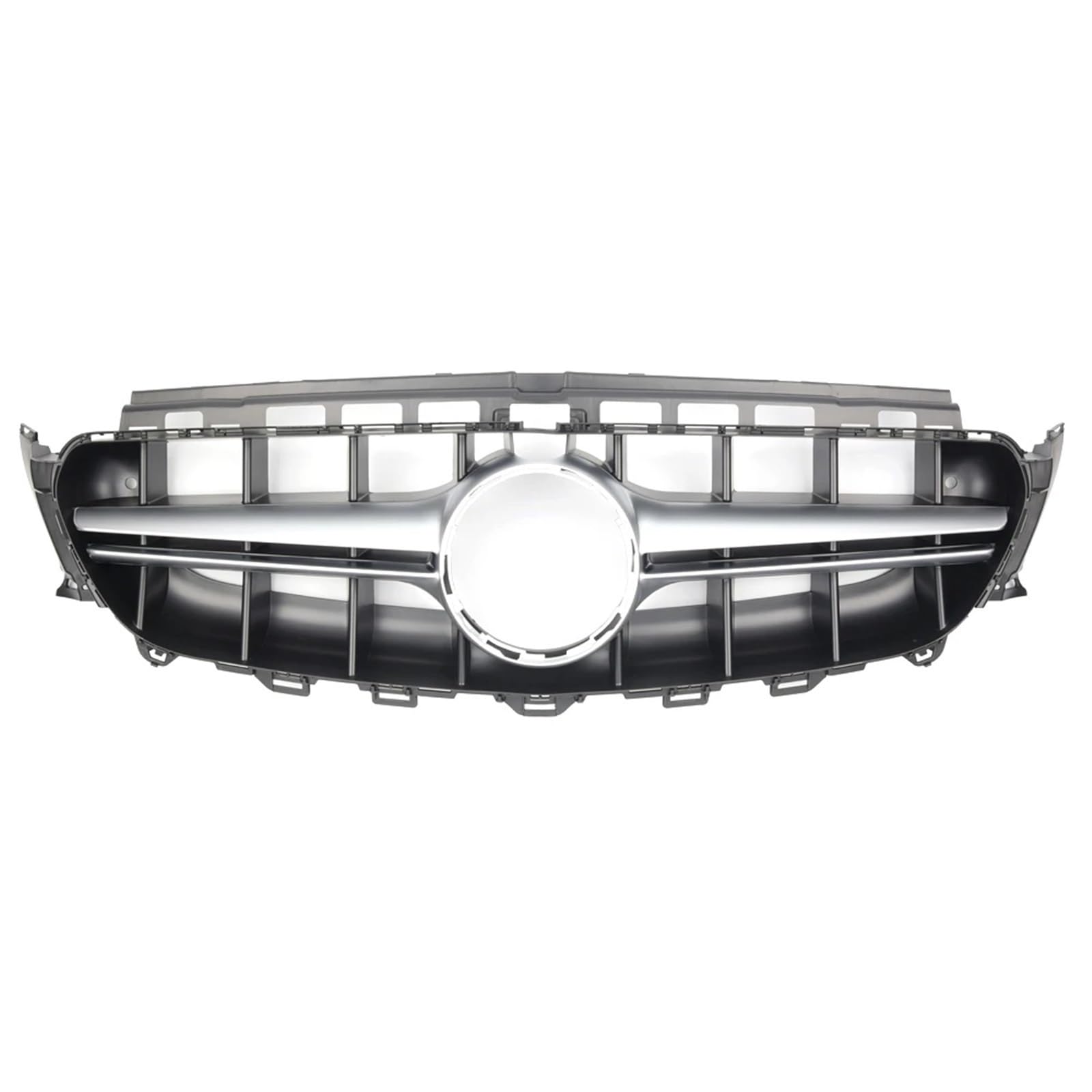Frontgrill Chrom-Frontstoßstangengrill Für Benz E-Klasse W213 2016 2017 2018 2019 E180 E200 E220 E43 Für AMG Racing-Kühlergrill Im Black Diamond-Stil Front Nieren Kühlergrill(E63S-Silver) von Rdtnvc