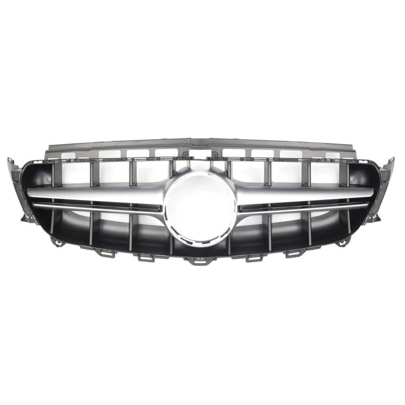 Frontgrill Chrom-Frontstoßstangengrill Für Benz E-Klasse W213 2016 2017 2018 2019 E180 E200 E220 E43 Für AMG Racing-Kühlergrill Im Black Diamond-Stil Front Nieren Kühlergrill(E63S-Silver) von Rdtnvc