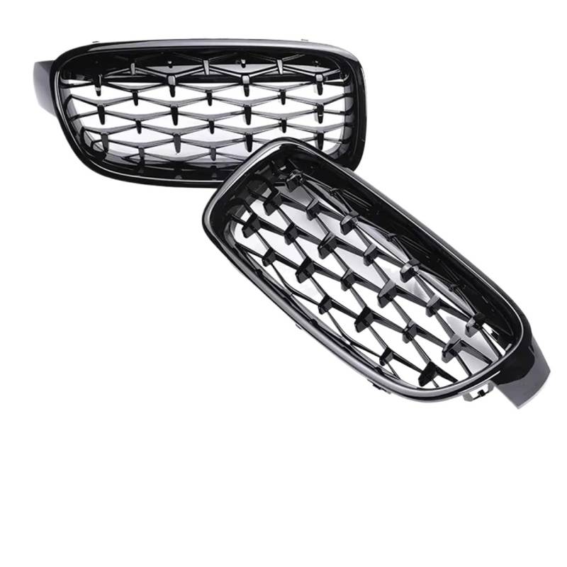 Frontgrill Chrome Diamond Stars Niereneinlass Unten Vorne Stoßstange Kühlergrill Für 3er F30 F31 F35 2012 2013 2014 2015 2016 2017 2018 2019 Front Nieren Kühlergrill(All Black Diamond) von Rdtnvc
