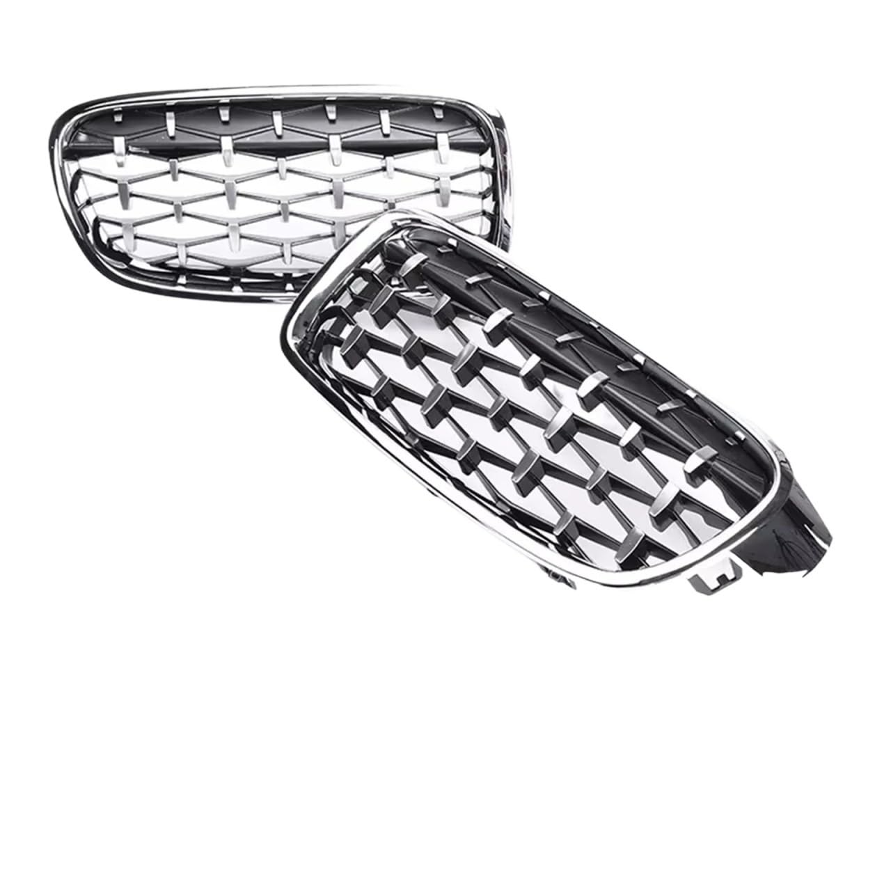 Frontgrill Chrome Diamond Stars Niereneinlass Unten Vorne Stoßstange Kühlergrill Für 3er F30 F31 F35 2012 2013 2014 2015 2016 2017 2018 2019 Front Nieren Kühlergrill(All Chrome Diamond) von Rdtnvc