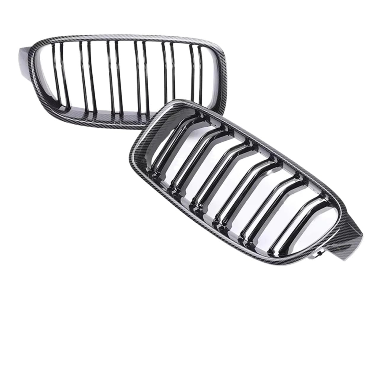 Frontgrill Chrome Diamond Stars Niereneinlass Unten Vorne Stoßstange Kühlergrill Für 3er F30 F31 F35 2012 2013 2014 2015 2016 2017 2018 2019 Front Nieren Kühlergrill(Dual Carbon Look) von Rdtnvc