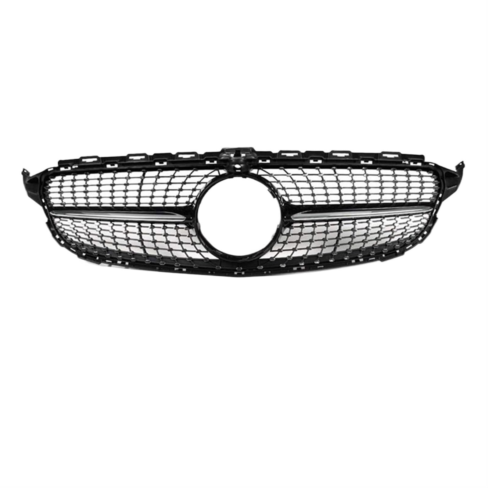 Frontgrill Diamantgitter Für Benz C-Klasse W205 2015 2016 2017 2018 2019 2020 2021 Pre LCI LCI Für AMG Für GTR Front Nieren Kühlergrill(15-18 Dia BLK) von Rdtnvc
