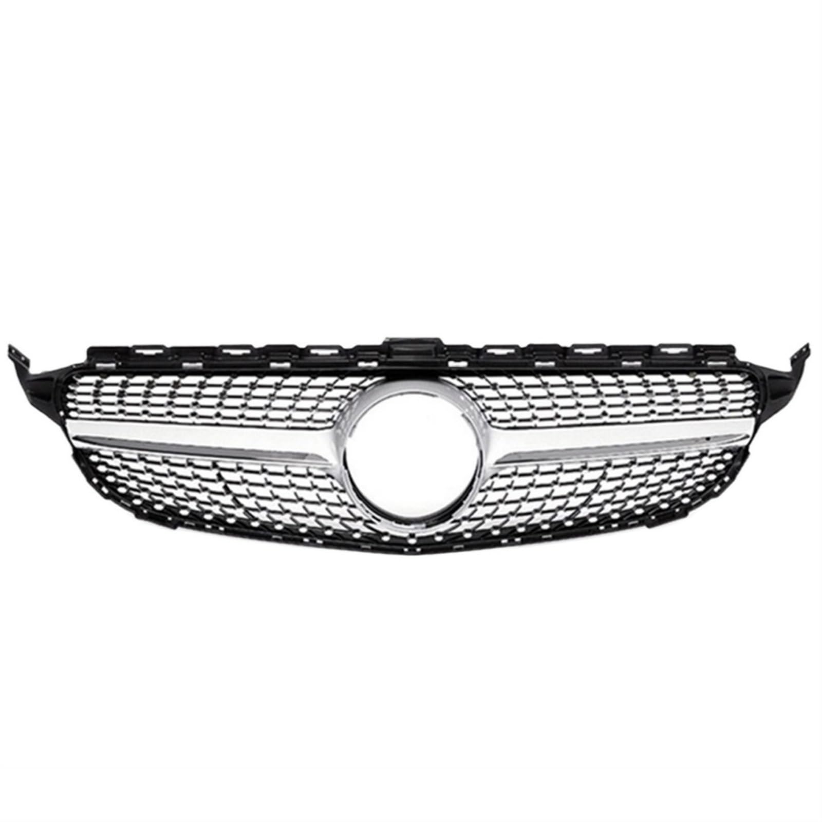 Frontgrill Diamantgitter Für Benz C-Klasse W205 2015 2016 2017 2018 2019 2020 2021 Pre LCI LCI Für AMG Für GTR Front Nieren Kühlergrill(15-18 Dia SIL) von Rdtnvc