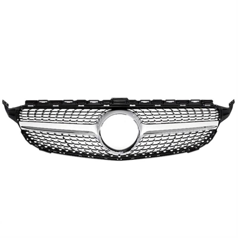 Frontgrill Diamantgitter Für Benz C-Klasse W205 2015 2016 2017 2018 2019 2020 2021 Pre LCI LCI Für AMG Für GTR Front Nieren Kühlergrill(15-18 Dia SIL) von Rdtnvc