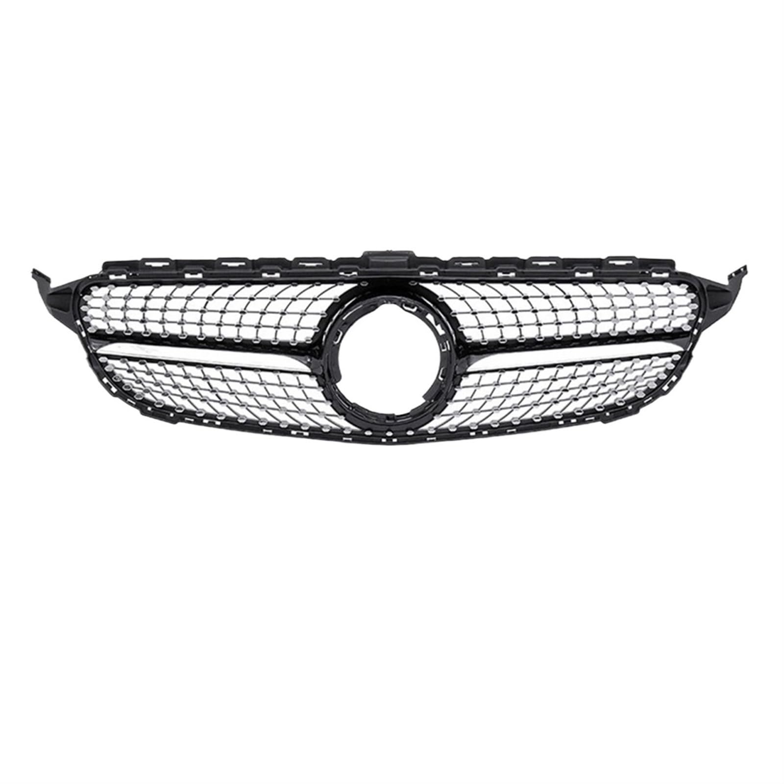 Frontgrill Diamantgitter Für Benz C-Klasse W205 2015 2016 2017 2018 2019 2020 2021 Pre LCI LCI Für AMG Für GTR Front Nieren Kühlergrill(19-21 Dia BLK) von Rdtnvc