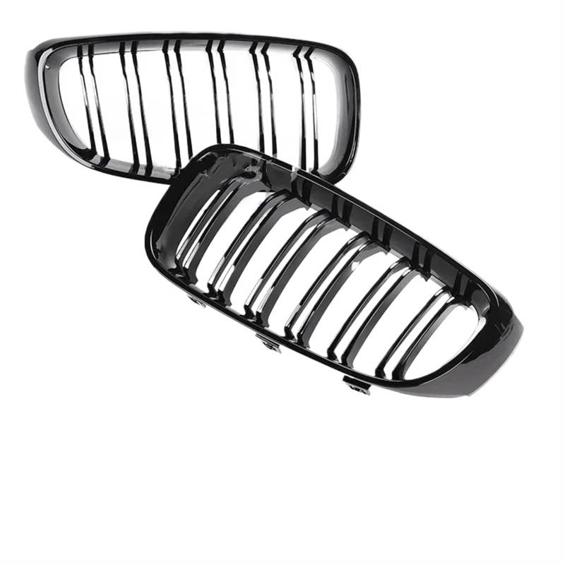 Frontgrill Diamond Stars Kühlergrillgitter Unten Vorne Im Nieren-Stoßstangen-Stil Für 3er GT F34 2012 2013 2014 2015 2016 2017 2018 2019 2020 Front Nieren Kühlergrill(Dual Gloss Black) von Rdtnvc