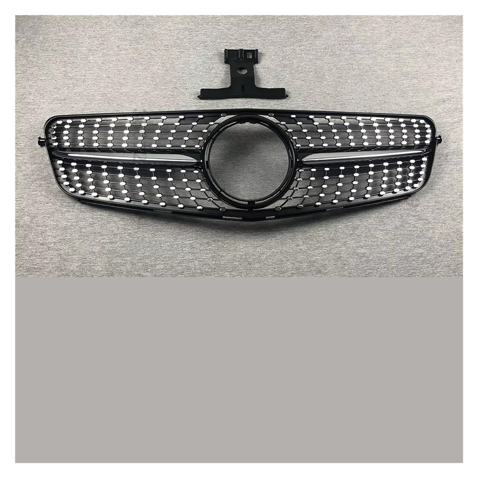 Frontgrill Diamond Style Grilles Frontgrill Für Benz C-Klasse W204 C180 C200 C250 C300 C350 2007 2008 2009 2010 2011 2012 2013 2014 Front Nieren Kühlergrill(Glossy Black) von Rdtnvc