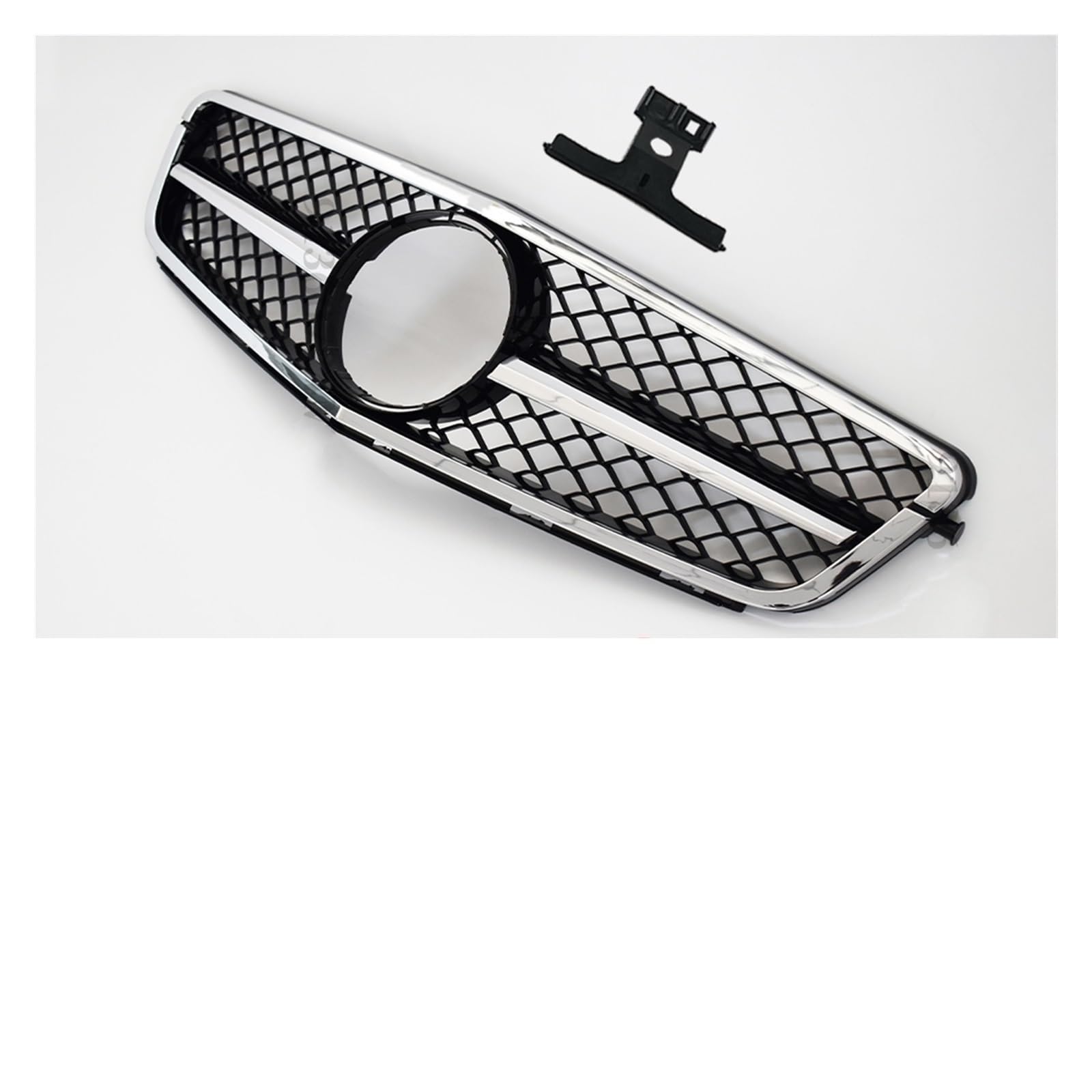 Frontgrill Facelift Sport Fronthaubengrill Racing Stoßstangengrill Sport Für Benz C-Klasse W204 C43 2007–2014 Für AMG Style Refit Upgrade Front Nieren Kühlergrill(Full Silvery) von Rdtnvc