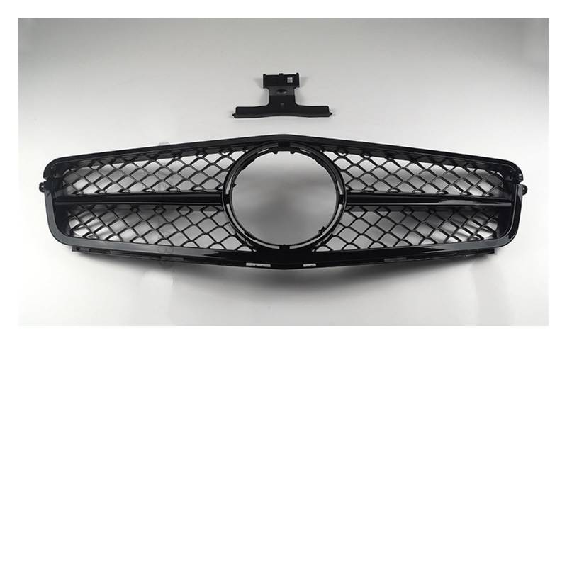 Frontgrill Facelift Sport Fronthaubengrill Racing Stoßstangengrill Sport Für Benz C-Klasse W204 C43 2007–2014 Für AMG Style Refit Upgrade Front Nieren Kühlergrill(Glossy Black) von Rdtnvc