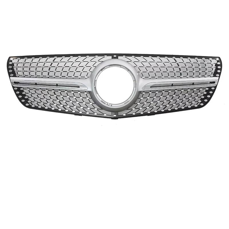 Frontgrill Front Glänzend Schwarz Für Renngrill Im Für GTR-Stil Für Benz Vito-Klasse 2016 2017 2018 2019 2020, Oberer Kühlergrill Im Chrom-Silber-Diamanten-Stil Front Nieren Kühlergrill(Diamond-Silver von Rdtnvc