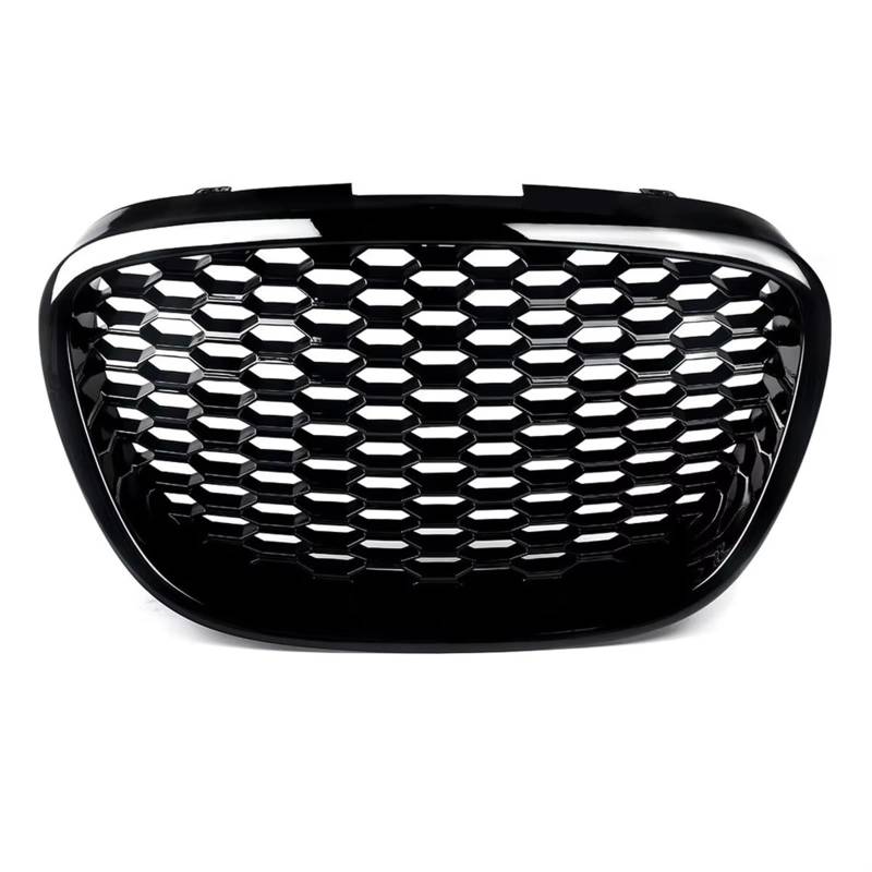 Frontgrill Front Honeycomb Grill Mesh Für Sitz Für Leon MK2 1P Für Altea Für Toledo Mk3 2004 2005 2006 2007 2008 2009 Front Stoßstange Grill Haube Mesh Front Nieren Kühlergrill(Glossy Black) von Rdtnvc