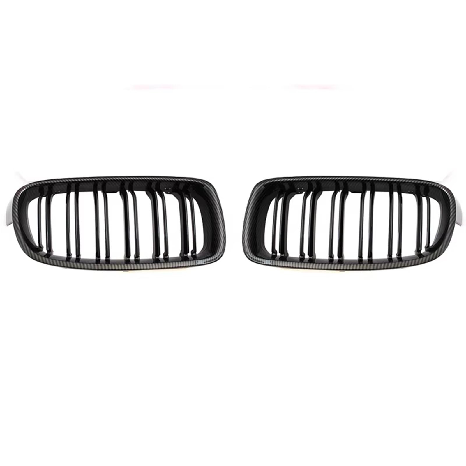 Frontgrill Front Niere Grille Dual Lamellen Grille Für 3 Serie F30 F31 F35 2012-2018 320i 325i Auto Styling Auto Zubehör Front Nieren Kühlergrill(Carbon Fiber Pattern) von Rdtnvc