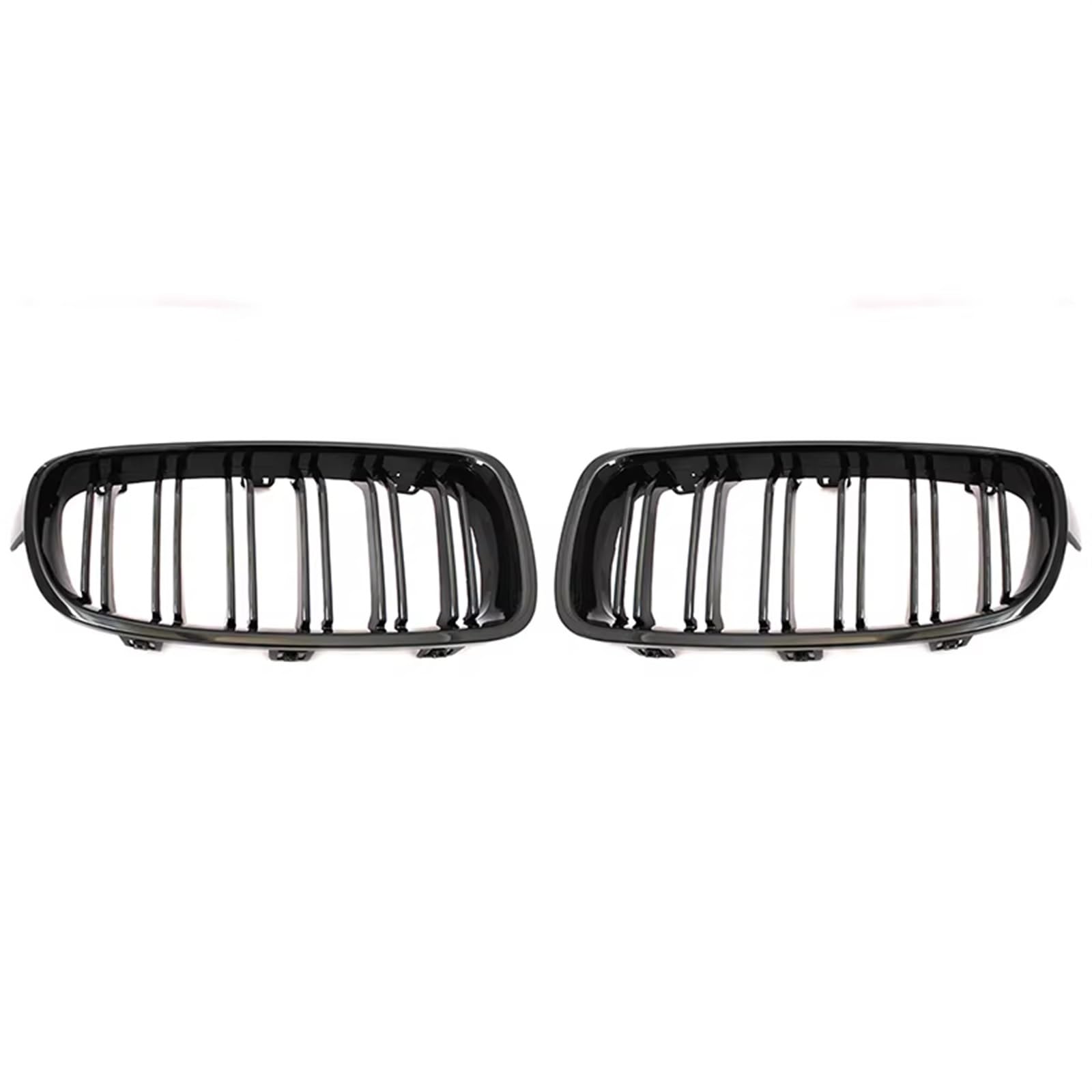 Frontgrill Front Niere Grille Dual Lamellen Grille Für F30 F31 F35 2012 2013 2014 2015 2016 2017 2018 320i 325i 328i Auto ABS Zubehör Styling Front Nieren Kühlergrill(Double Line Black) von Rdtnvc