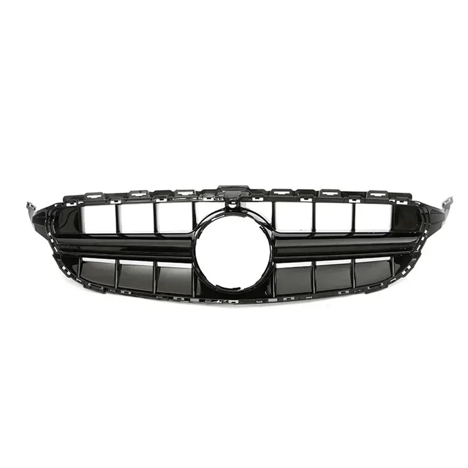 Frontgrill Frontgrill GT Grill Für Benz C Klasse W205 C180 C200 C300 C350 Für AMG Style Parrilla 2014 2015 2016 2017 2018 2019 2020 2021 Diamond Silve Front Nieren Kühlergrill(14-18 E63S B with) von Rdtnvc