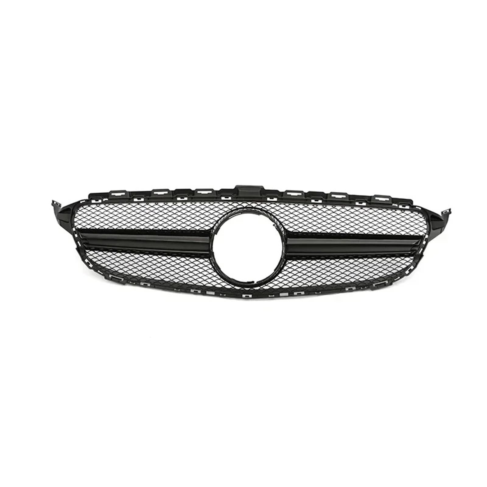Frontgrill Frontgrill GT Grill Für Benz C Klasse W205 C180 C200 C300 C350 Für AMG Style Parrilla 2014 2015 2016 2017 2018 2019 2020 2021 Diamond Silve Front Nieren Kühlergrill(14-18 Q B Without) von Rdtnvc