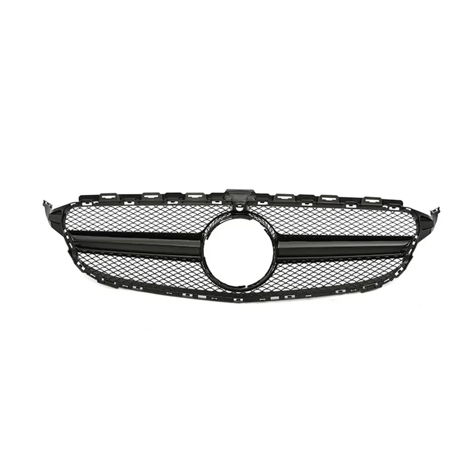 Frontgrill Frontgrill GT Grill Für Benz C Klasse W205 C180 C200 C300 C350 Für AMG Style Parrilla 2014 2015 2016 2017 2018 2019 2020 2021 Diamond Silve Front Nieren Kühlergrill(14-18 Q B with) von Rdtnvc