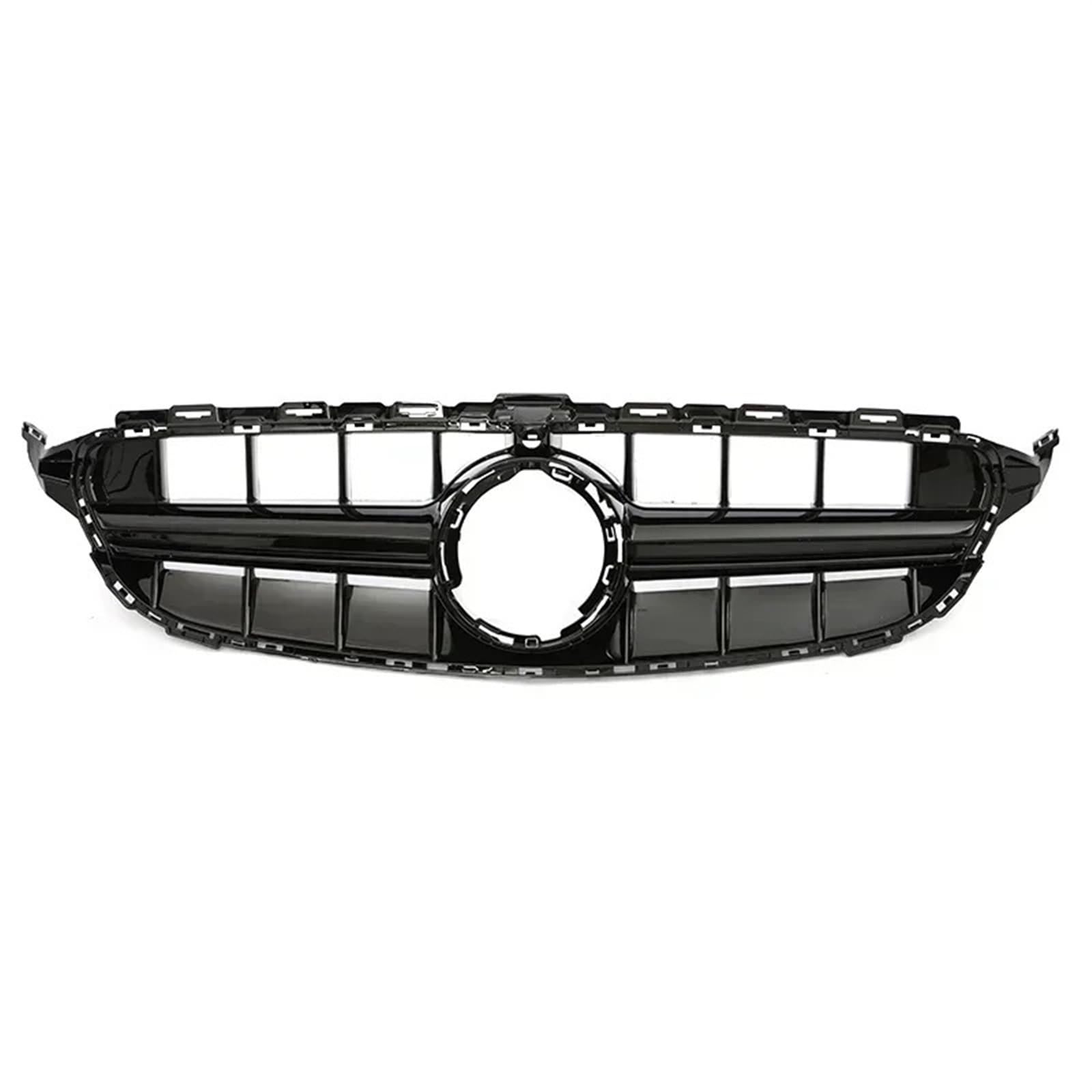 Frontgrill Frontgrill GT Grill Für Benz C Klasse W205 C180 C200 C300 C350 Für AMG Style Parrilla 2014 2015 2016 2017 2018 2019 2020 2021 Diamond Silve Front Nieren Kühlergrill(19-21 E63S B with) von Rdtnvc