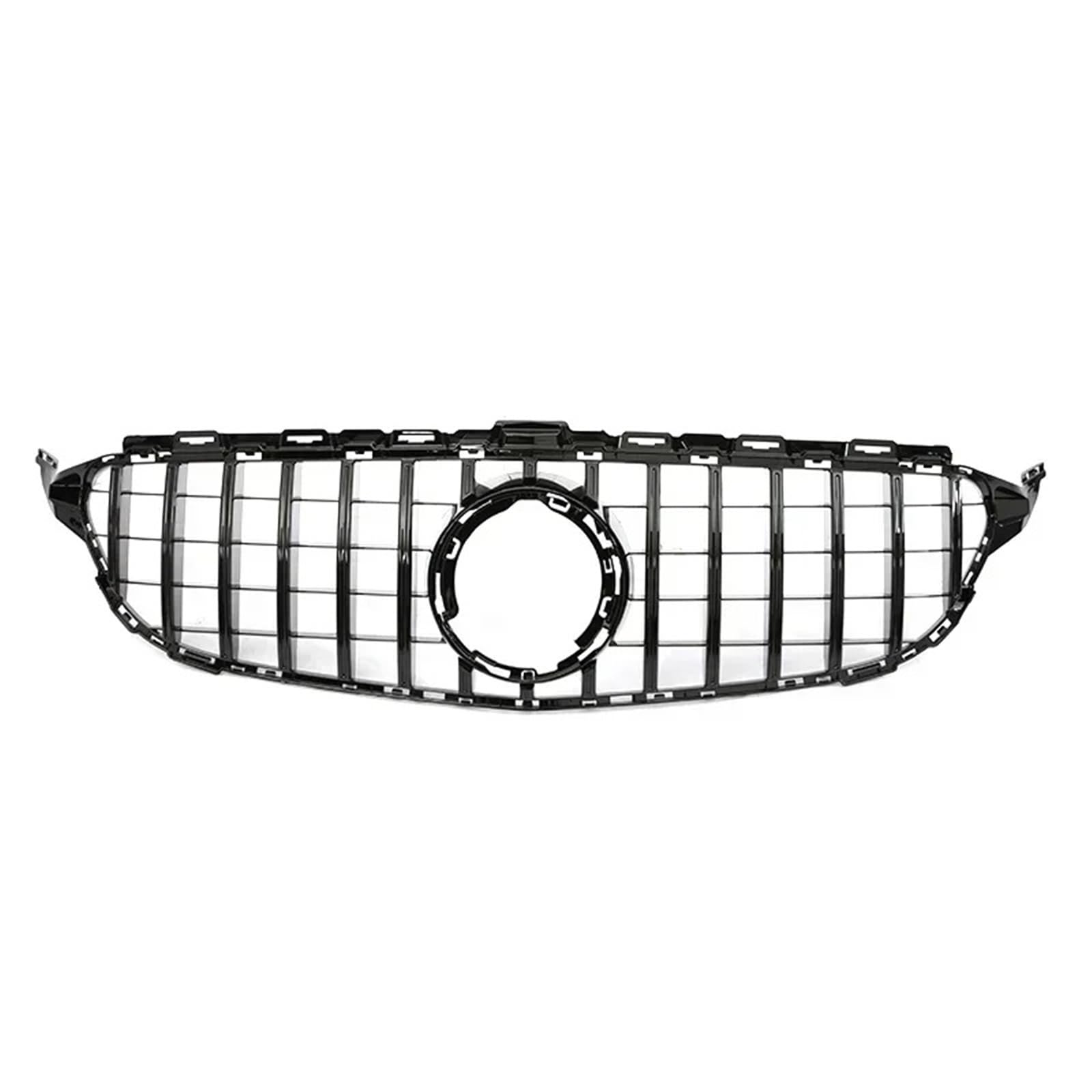 Frontgrill Frontgrill GT Grill Für Benz C Klasse W205 C180 C200 C300 C350 Für AMG Style Parrilla 2014 2015 2016 2017 2018 2019 2020 2021 Diamond Silve Front Nieren Kühlergrill(19-21 GT B Without) von Rdtnvc
