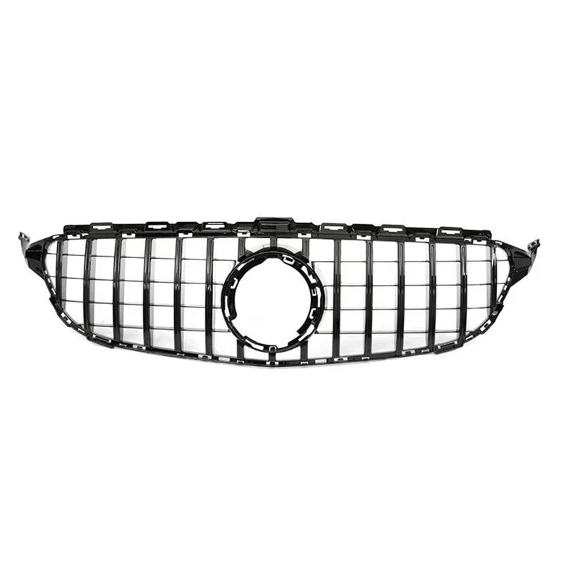 Frontgrill Frontgrill GT Grill Für Benz C Klasse W205 C180 C200 C300 C350 Für AMG Style Parrilla 2014 2015 2016 2017 2018 2019 2020 2021 Diamond Silve Front Nieren Kühlergrill(19-21 GT B Without) von Rdtnvc