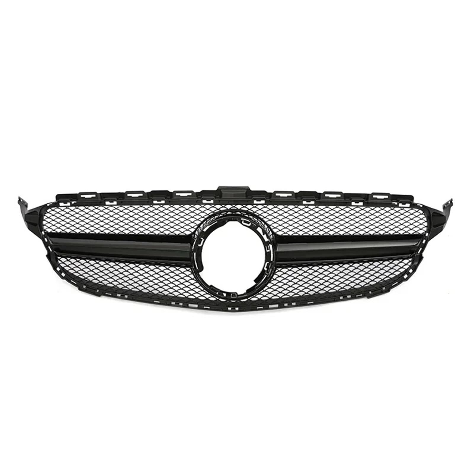 Frontgrill Frontgrill GT Grill Für Benz C Klasse W205 C180 C200 C300 C350 Für AMG Style Parrilla 2014 2015 2016 2017 2018 2019 2020 2021 Diamond Silve Front Nieren Kühlergrill(19-21 Q B Without) von Rdtnvc