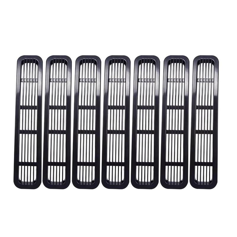 Frontgrill Frontgrill-Netzeinsätze Clip-in-Wabengitterschutz Für Jeep Für Wrangler TJ Und Für Unlimited 1997 1998 1999 2000 2001 2002 2003 2004 2005 2006 2007 Front Nieren Kühlergrill(A) von Rdtnvc