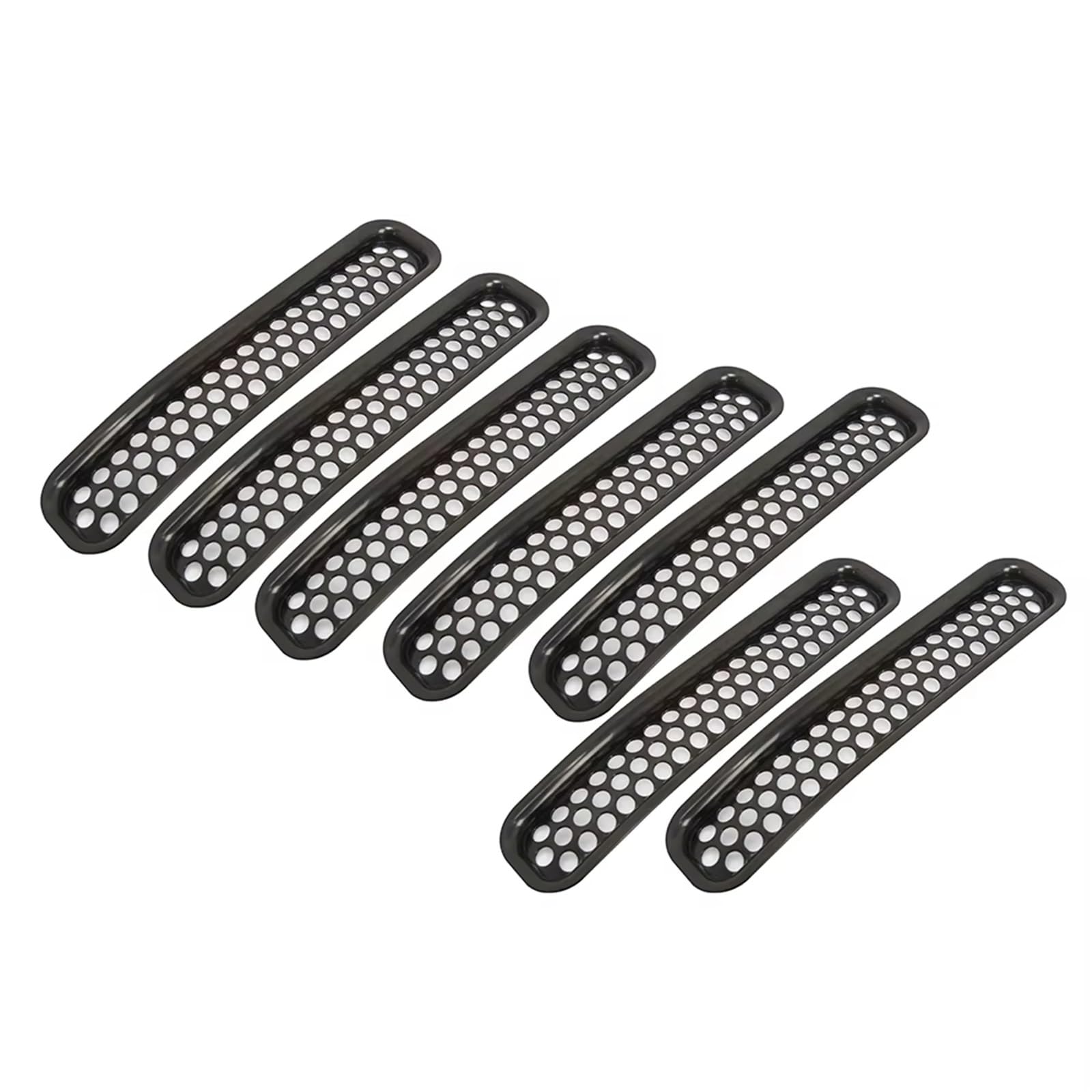 Frontgrill Frontgrill-Netzeinsätze Clip-in-Wabengitterschutz Für Jeep Für Wrangler TJ Und Für Unlimited 1997 1998 1999 2000 2001 2002 2003 2004 2005 2006 2007 Front Nieren Kühlergrill(B) von Rdtnvc