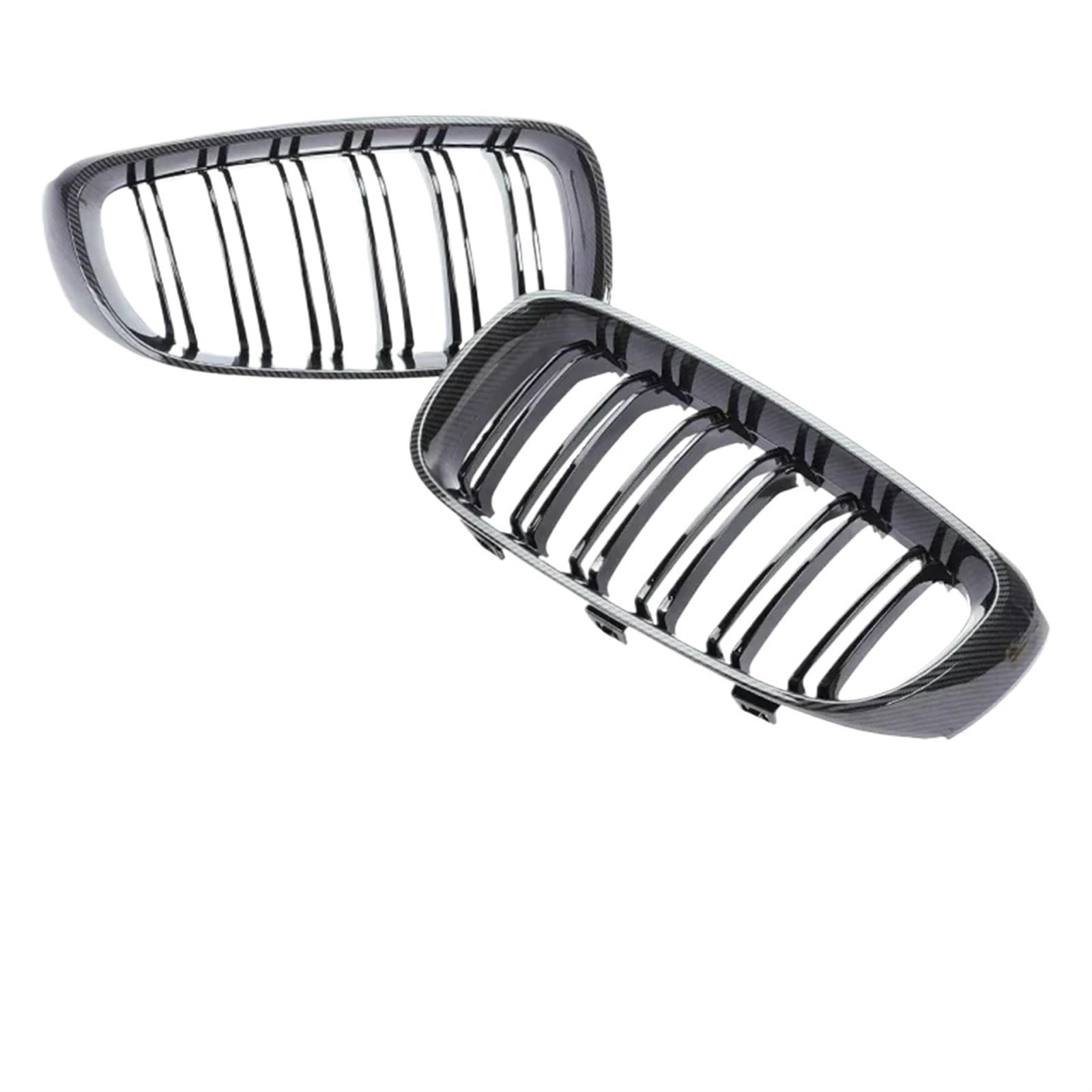 Frontgrill Frontnieren-Stoßstangengrills Für 3er GT F34 2012 2013 2014 2015 2016 2017 2018 2019 2020 Diamond Stars Kühlergrillgitter Front Nieren Kühlergrill(Dual Carbon Look) von Rdtnvc