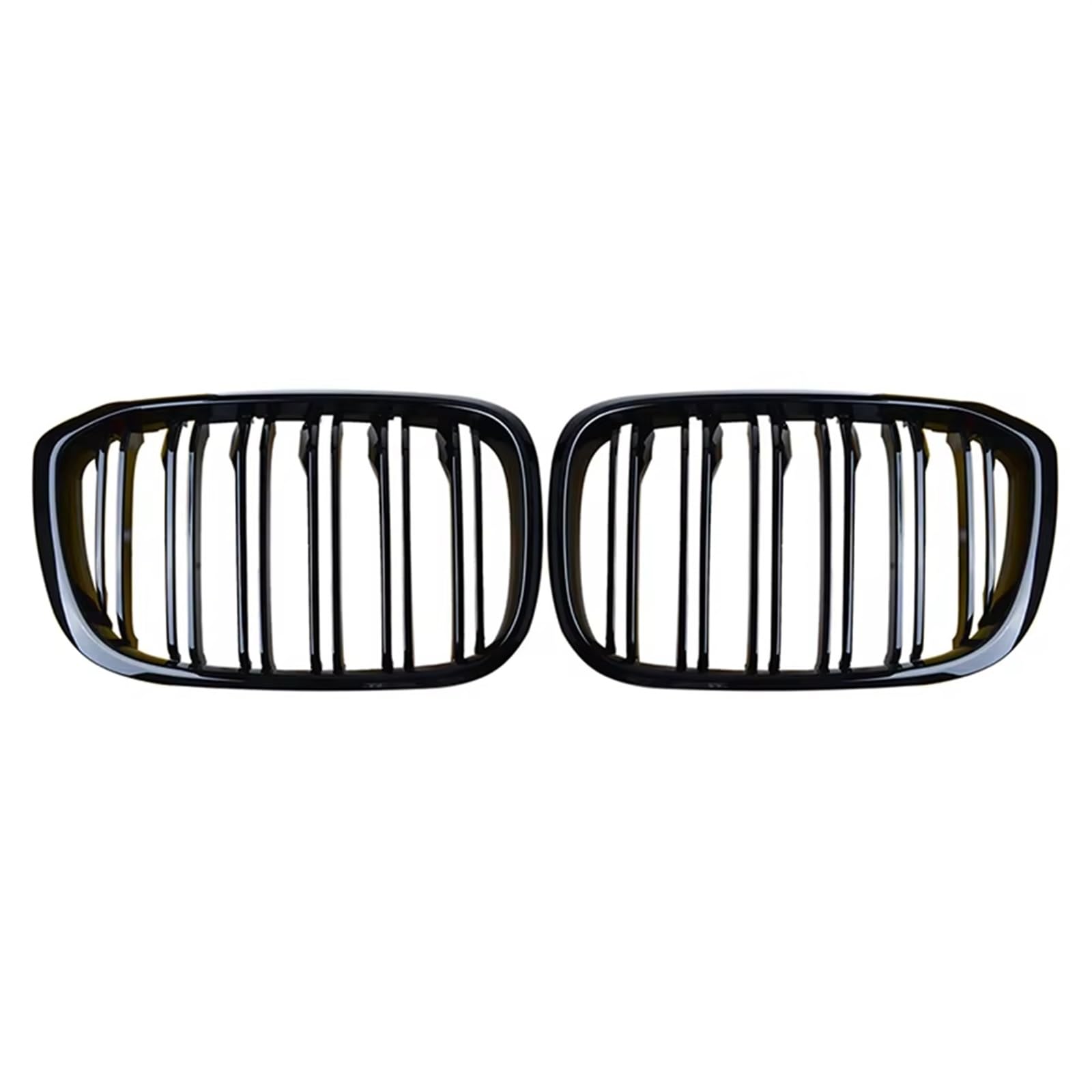 Frontgrill Frontnierengrill Für X3 X4 G01 G02 G08 Single Line Gloss Black Bumper Racing Grills 2018 2018 2020 Autozubehör Front Nieren Kühlergrill(Gloss Black Dual) von Rdtnvc
