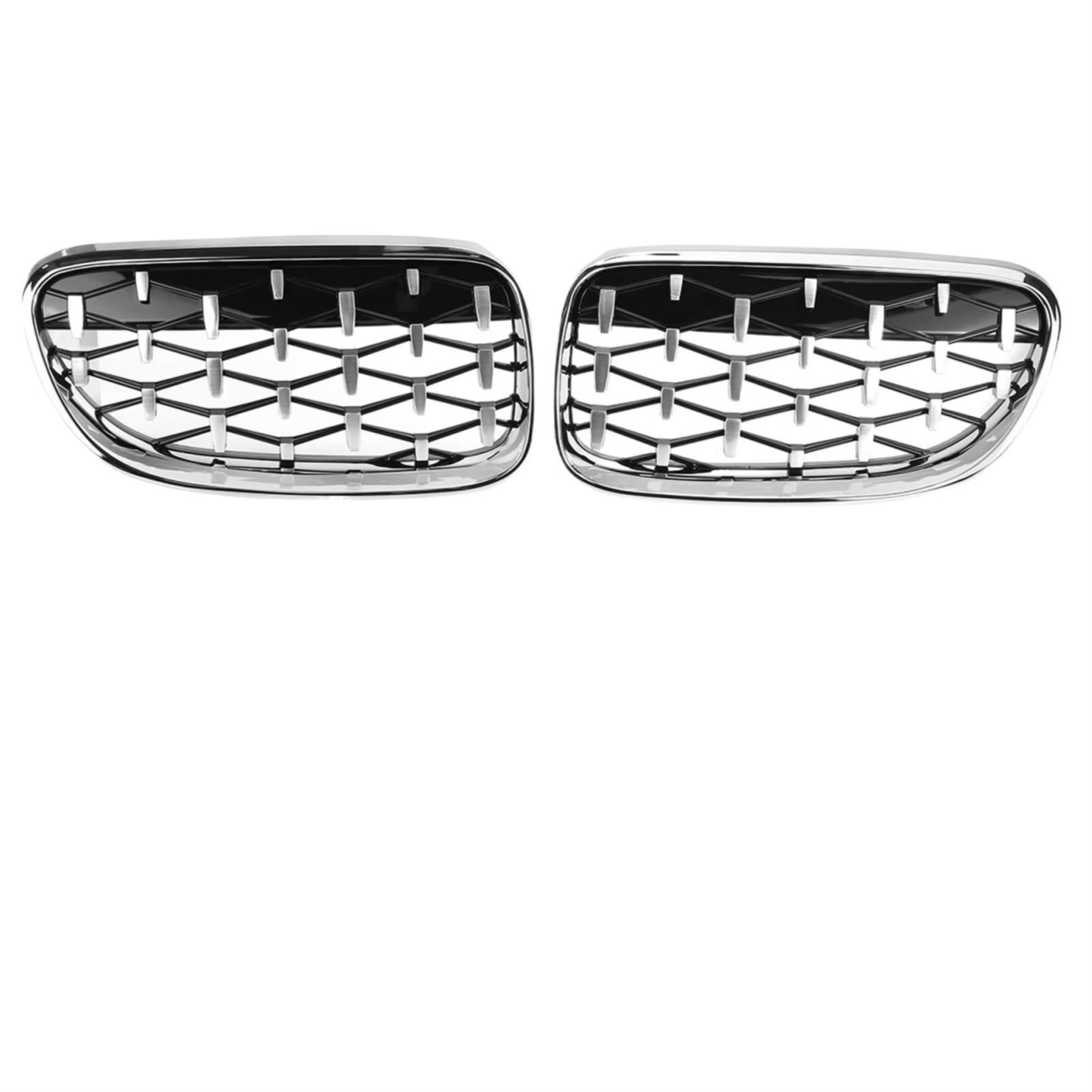 Frontgrill Frontnierengrills Sportgrill Für 3er E92 E93 M3 2-Türer 2006–2009/2010–2013, Auto-Tuning-Zubehör Front Nieren Kühlergrill(10-13 Silver) von Rdtnvc