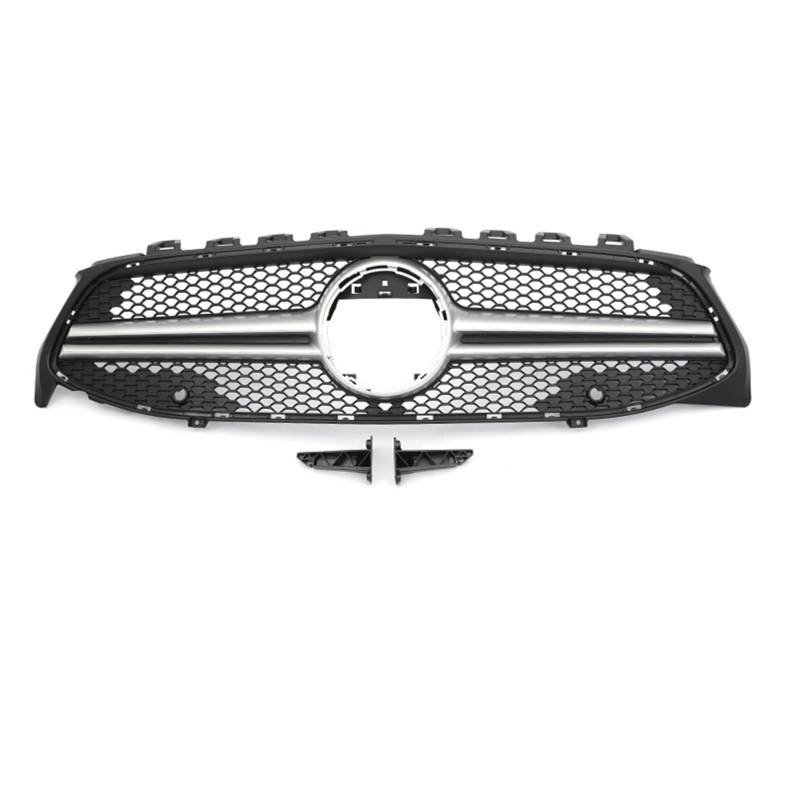 Frontgrill Frontstoßstange GT Diamond Für AMG Grill Für Benz Für CLA W118 CLA180 CLA200 CLA250 CLA260 CLA45 2019–2024, Schwarz-silberner Facelift-Grill Front Nieren Kühlergrill(CLA35 Sliver Without) von Rdtnvc