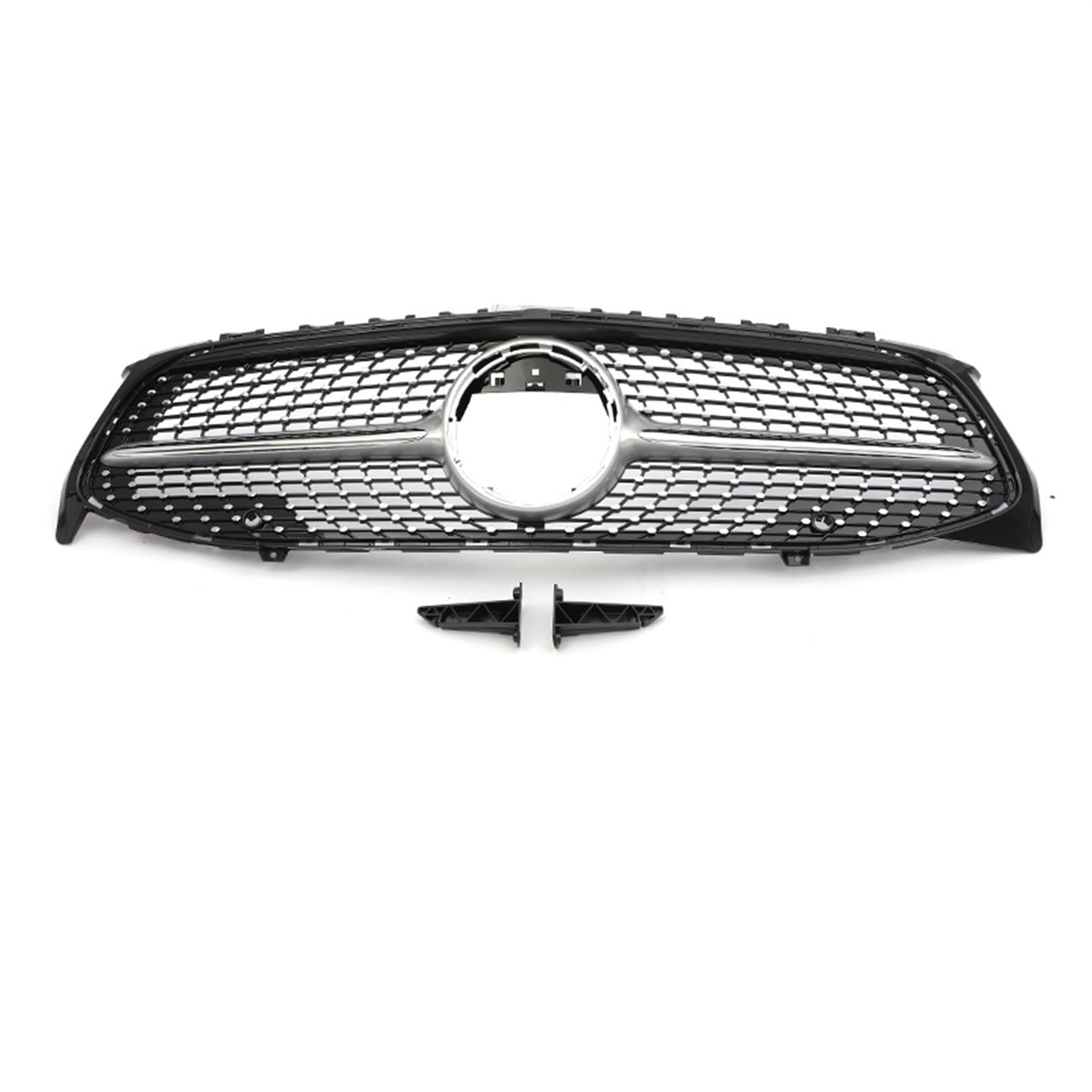 Frontgrill Frontstoßstange GT Diamond Für AMG Grill Für Benz Für CLA W118 CLA180 CLA200 CLA250 CLA260 CLA45 2019–2024, Schwarz-silberner Facelift-Grill Front Nieren Kühlergrill(Diamond Sliver WO) Frontgrill Frontstoßstange GT Diamond Für AMG Grill Für Benz Für CLA W118 CLA180 CLA200 CLA250 CLA260 CLA45 2019–2024, Schwarz-silberner Facelift-Grill Front Nieren Kühlergrill(Diamond Sliver WO) von Rdtnvc