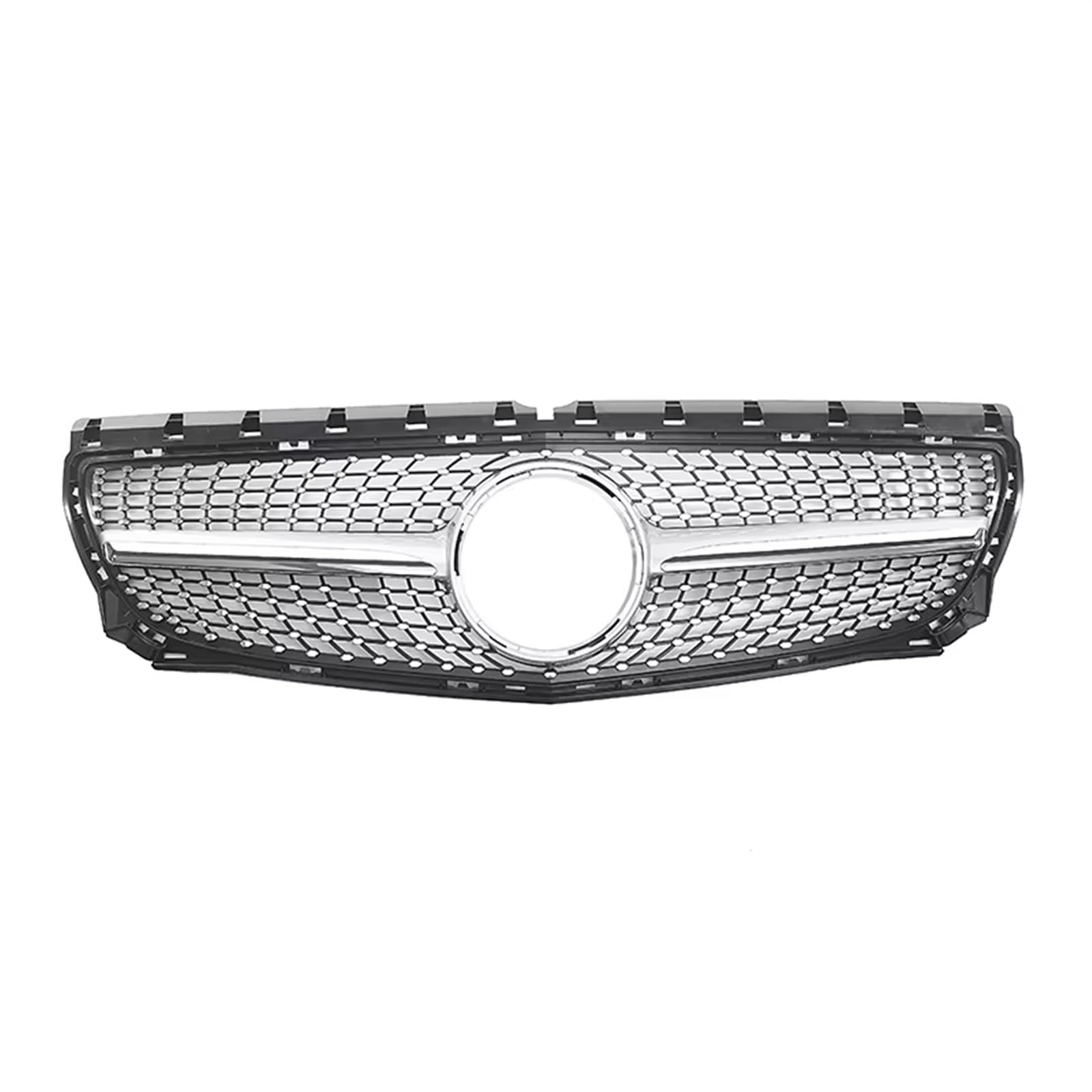 Frontgrill Frontstoßstange Grille Haube Tuning Racing Grill Für Benz B Klasse W246 B180 B200 B250 B220 2012 2013 2014 ABS Grills Front Nieren Kühlergrill(Silber) von Rdtnvc