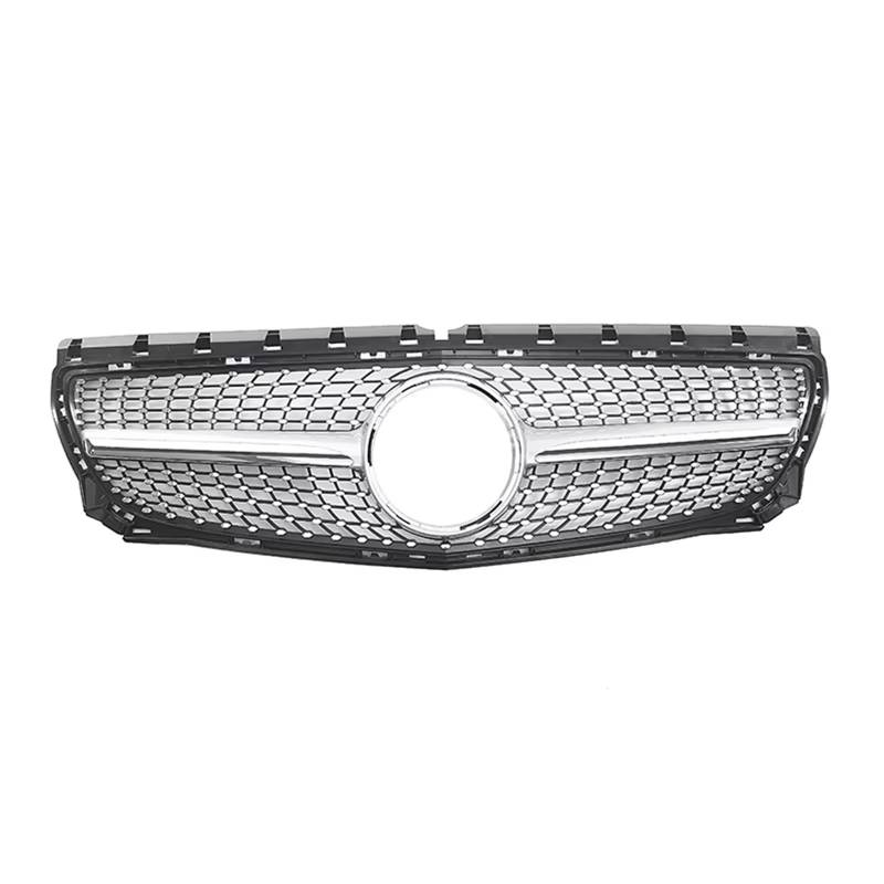 Frontgrill Frontstoßstange Grille Haube Tuning Racing Grill Für Benz B Klasse W246 B180 B200 B250 B220 2012 2013 2014 ABS Grills Front Nieren Kühlergrill(Silber) von Rdtnvc