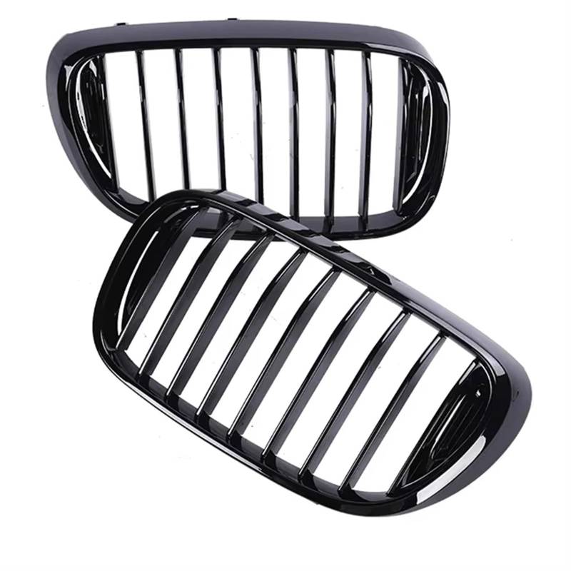 Frontgrill Frontstoßstange Niere Glänzend Schwarz Refiting Grill Für 7er G11 G12 Racing Grille Cover SDrive XDrive 2015 2016 2017 2018 2019 Front Nieren Kühlergrill(Single Gloss Black) von Rdtnvc