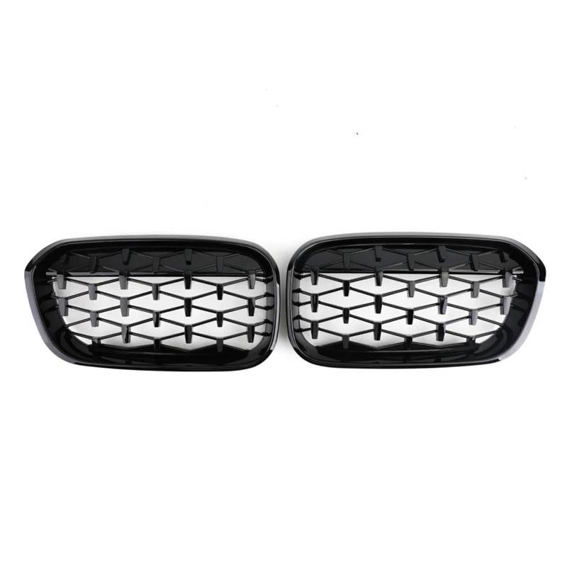 Frontgrill Frontstoßstange Nierengitter Kühlerschutzgitter Leistung Autozubehör Für 1er F20 F21 M140i 2015 2016 2017 2018 2019 2020 Front Nieren Kühlergrill(Diamonds-ChromeBlack) von Rdtnvc