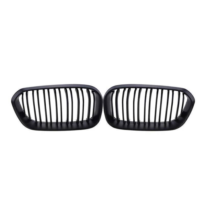 Frontgrill Frontstoßstange Nierengitter Kühlerschutzgitter Leistung Autozubehör Für 1er F20 F21 M140i 2015 2016 2017 2018 2019 2020 Front Nieren Kühlergrill(Double-Matte Black) von Rdtnvc