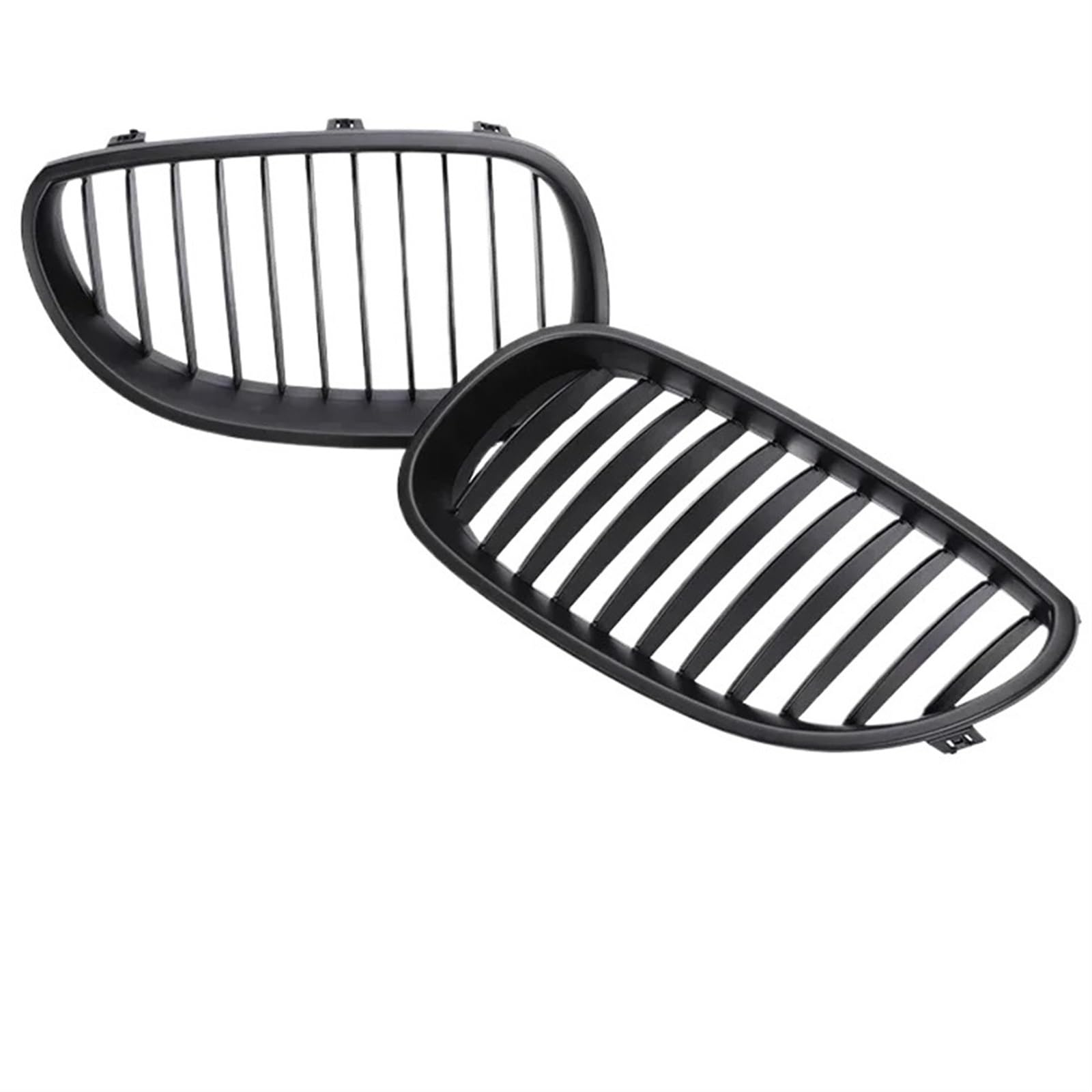 Frontgrill Frontstoßstange Racing M5 Grill Glänzend Schwarz Chrom Carbon Grill Für 5er E60 E61 2004 2005 2006 2007 2008 2009 530i 535i 540i Zubehör Front Nieren Kühlergrill(Single Matte Black) von Rdtnvc
