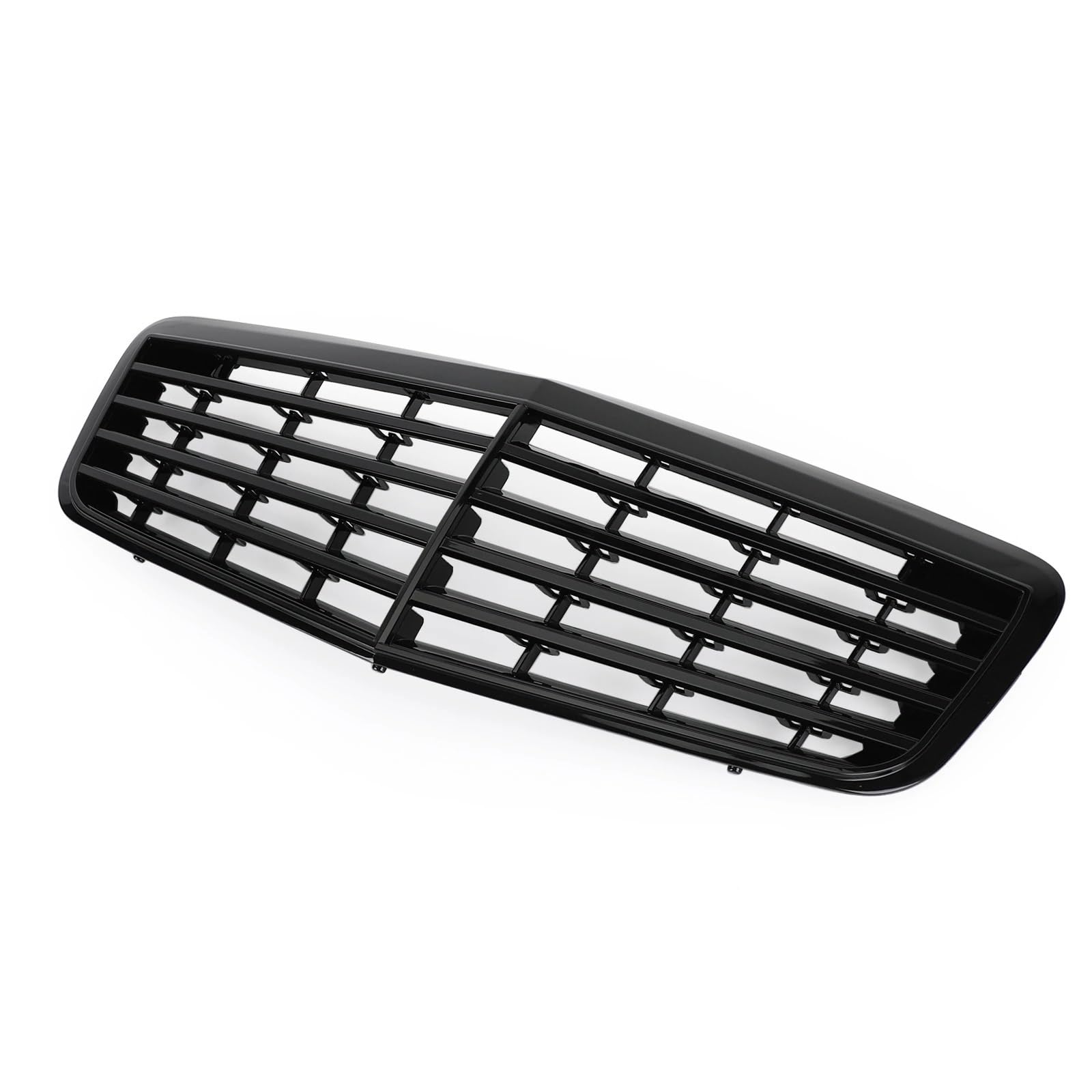 Frontgrill Frontstoßstangengrill Für Benz W211 E350 500 2007 2008 2009, Glänzend Schwarz Front Nieren Kühlergrill Frontgrill Frontstoßstangengrill Für Benz W211 E350 500 2007 2008 2009, Glänzend Schwarz Front Nieren Kühlergrill von Rdtnvc