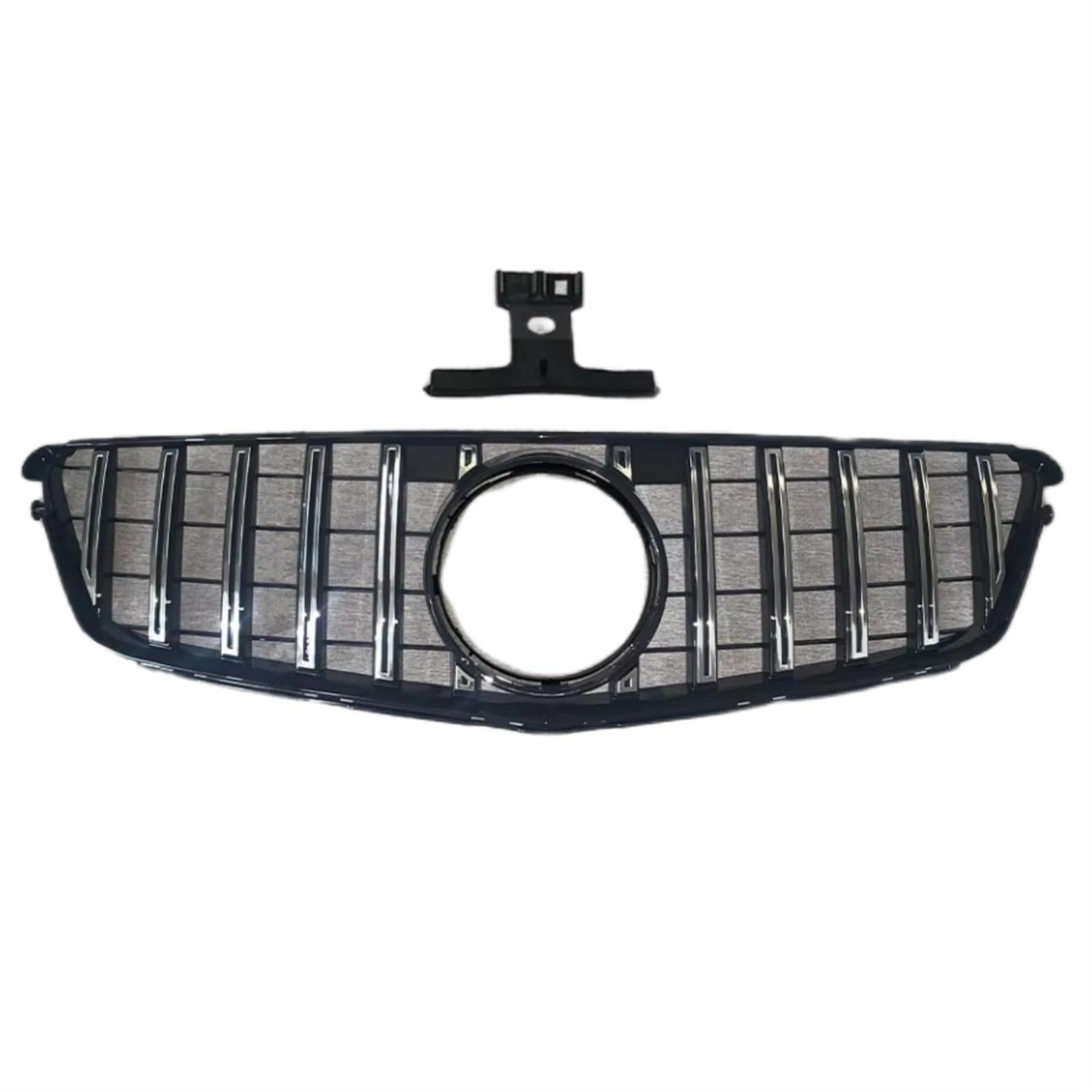 Frontgrill Frontstoßstangengrill Haubengrill Für Benz C W204 C43 2007 2008 2009 2010 2011 2012 2013 2014 C180 C200 C250 C300 Für AMG Für GT Diamond Tuning Front Nieren Kühlergrill(GT Silvery) von Rdtnvc