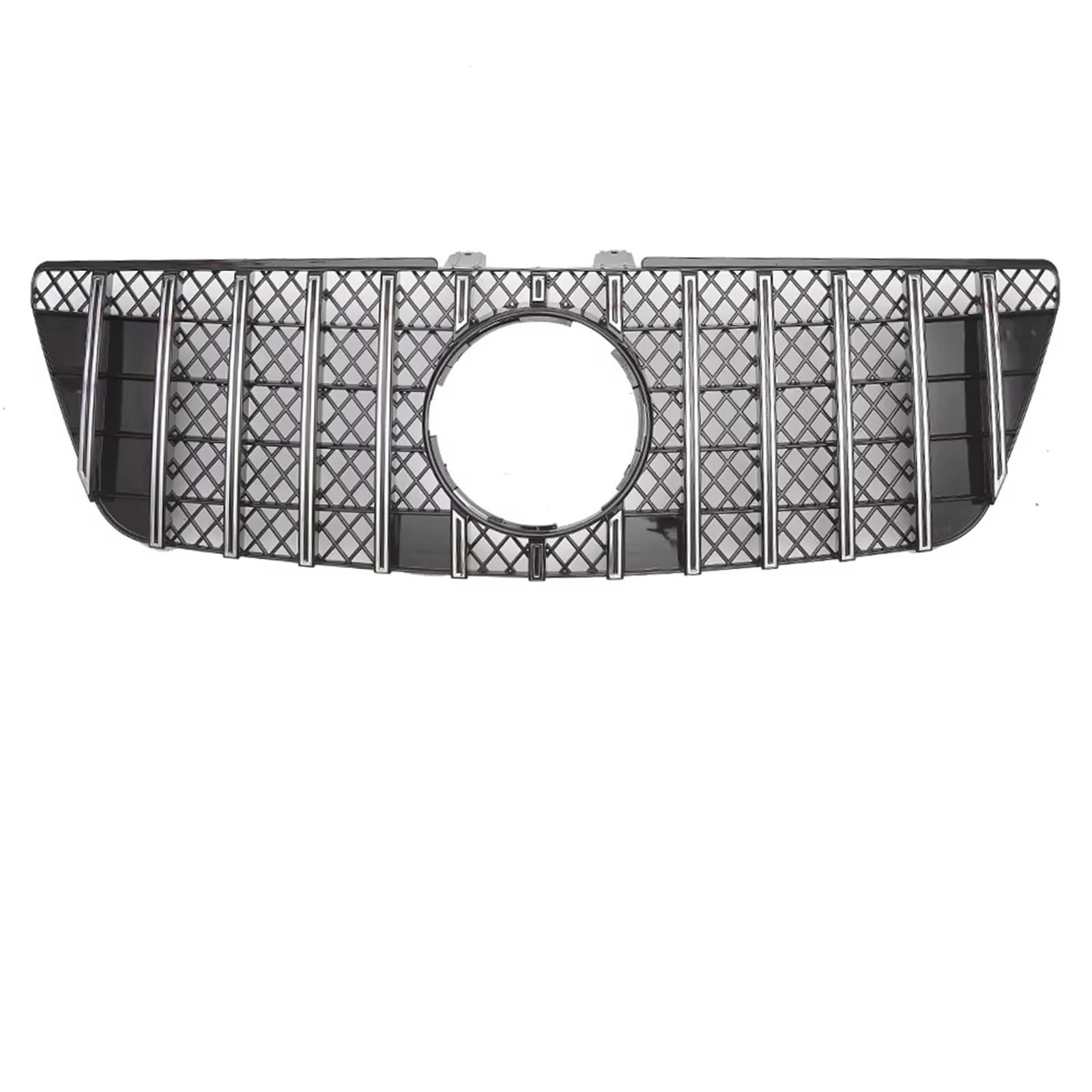 Frontgrill Frontstoßstangengrill Im Chrom-Silber-Diamanten-Stil Für Benz ML-Klasse W164 2009 2010 2011 ML350 ML500 ML550 Renngitter Front Nieren Kühlergrill(GT-Chrome Silver) von Rdtnvc