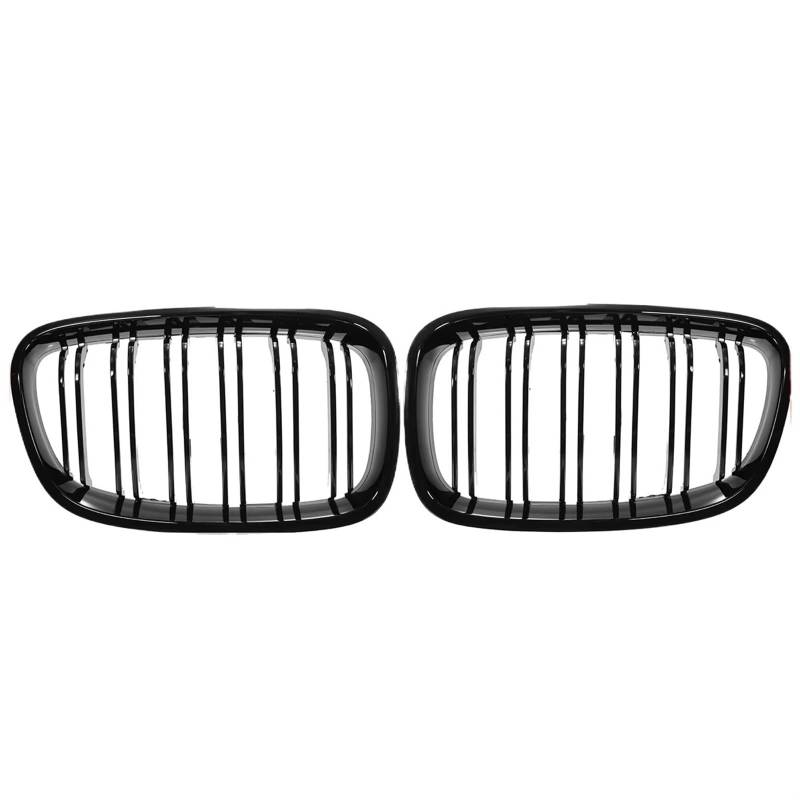 Frontgrill Für 1er F20 F21 2011 2012 2013 2014 Glänzend Schwarz Frontstoßstange Nierengitter Auto Doppellamellen Racing Grills Ersatz Front Nieren Kühlergrill von Rdtnvc