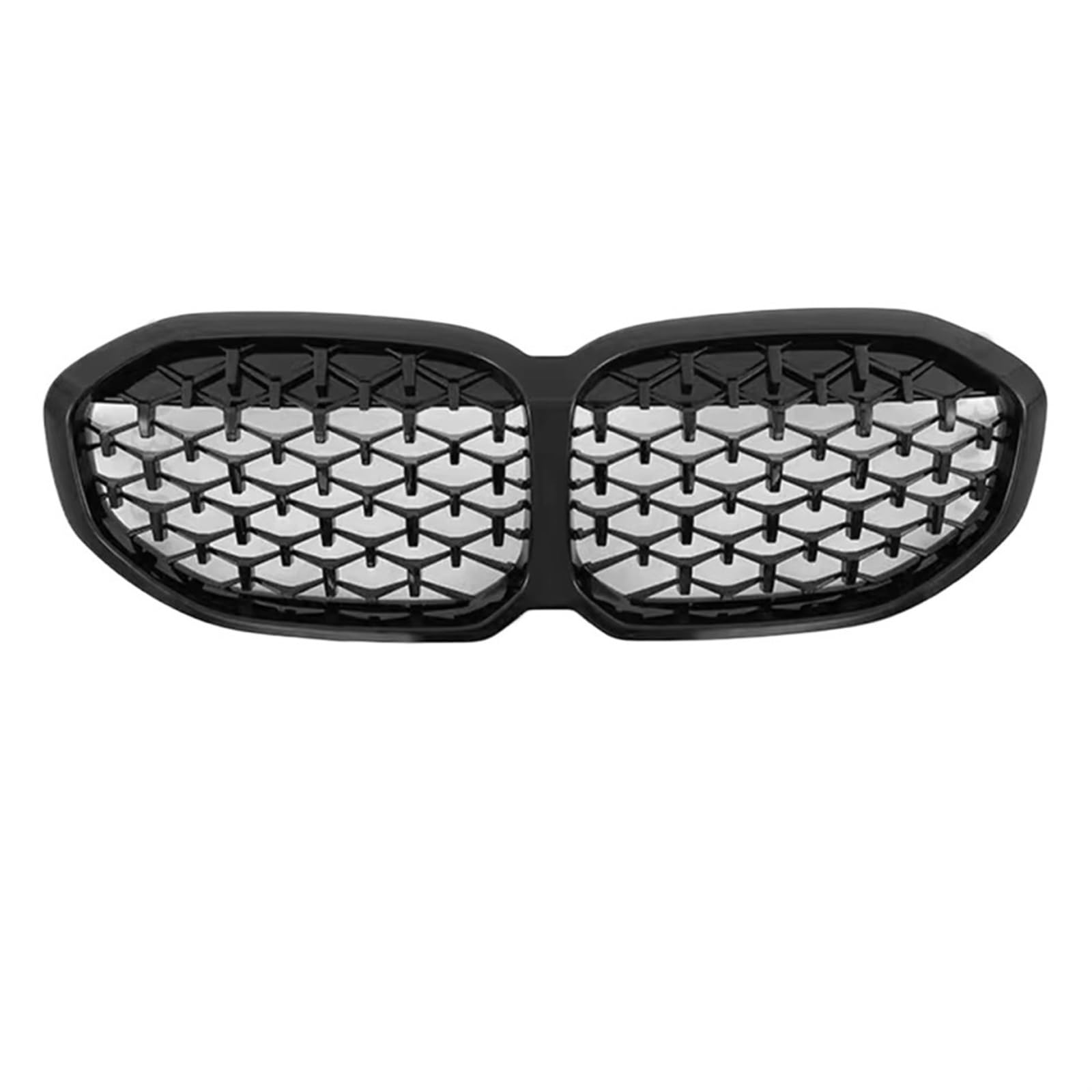 Frontgrill Für 1er F40 2019 2020 2021 2022 2023 128ti M135i XDrive 118i Frontstoßstangeneinlass Doppellamellengrill Diamantgrill Tuning-Zubehör Front Nieren Kühlergrill(Star Black) von Rdtnvc