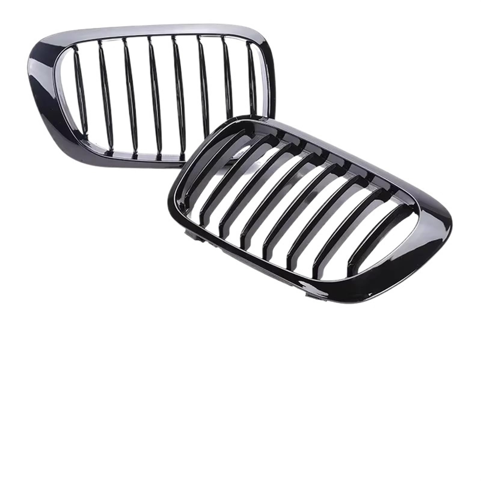 Frontgrill Für 3er E46 1998 1999 2000 2001 2/4 Türen Glänzend Schwarz Auto Front Nierengrill 318i 320i 325i 330i Racing Grille Zubehör Front Nieren Kühlergrill(2 Single Gloss Black) von Rdtnvc