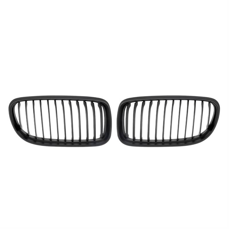 Frontgrill Für 3er E90 E91 2009 2010 2011 2012 Single Line Style Glänzend Schwarz Dual Slats Grilles Diamonds Style Frontstoßstangengitter Front Nieren Kühlergrill(Single-Matte Black) von Rdtnvc