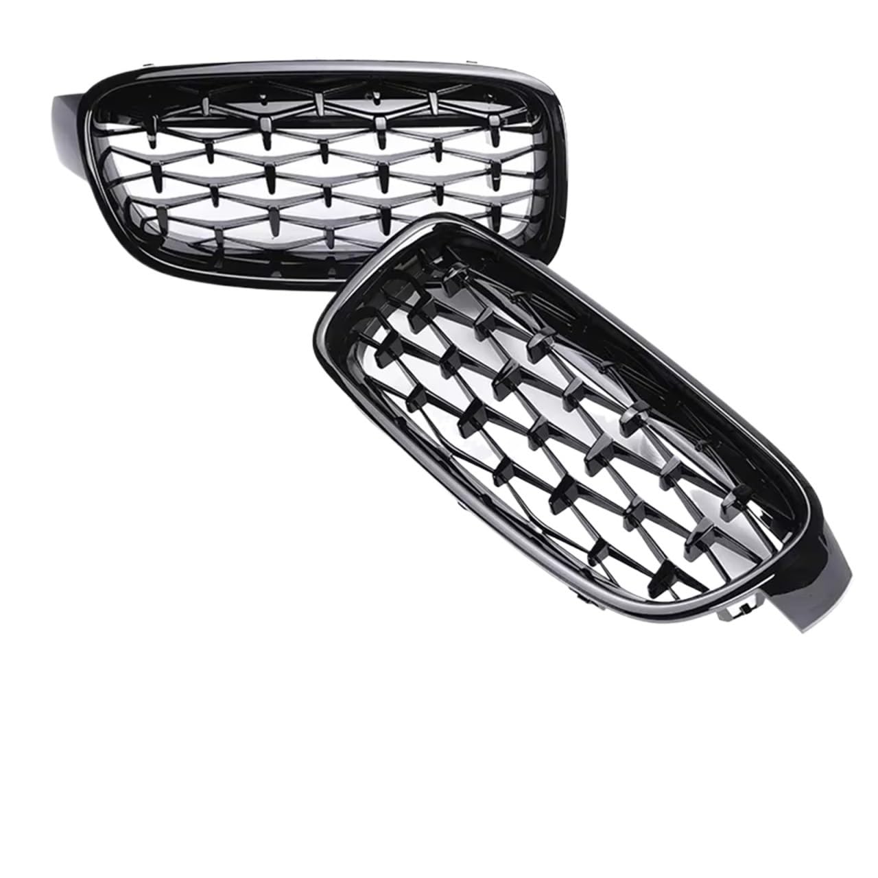 Frontgrill Für 3er F30 F31 F35 2012 2013 2014 2015 2016 2017 2018 2019 Chrome Diamond Stars Kidney Intake Lower Front Bumper Kühlergrill Front Nieren Kühlergrill(All Black Diamond) von Rdtnvc